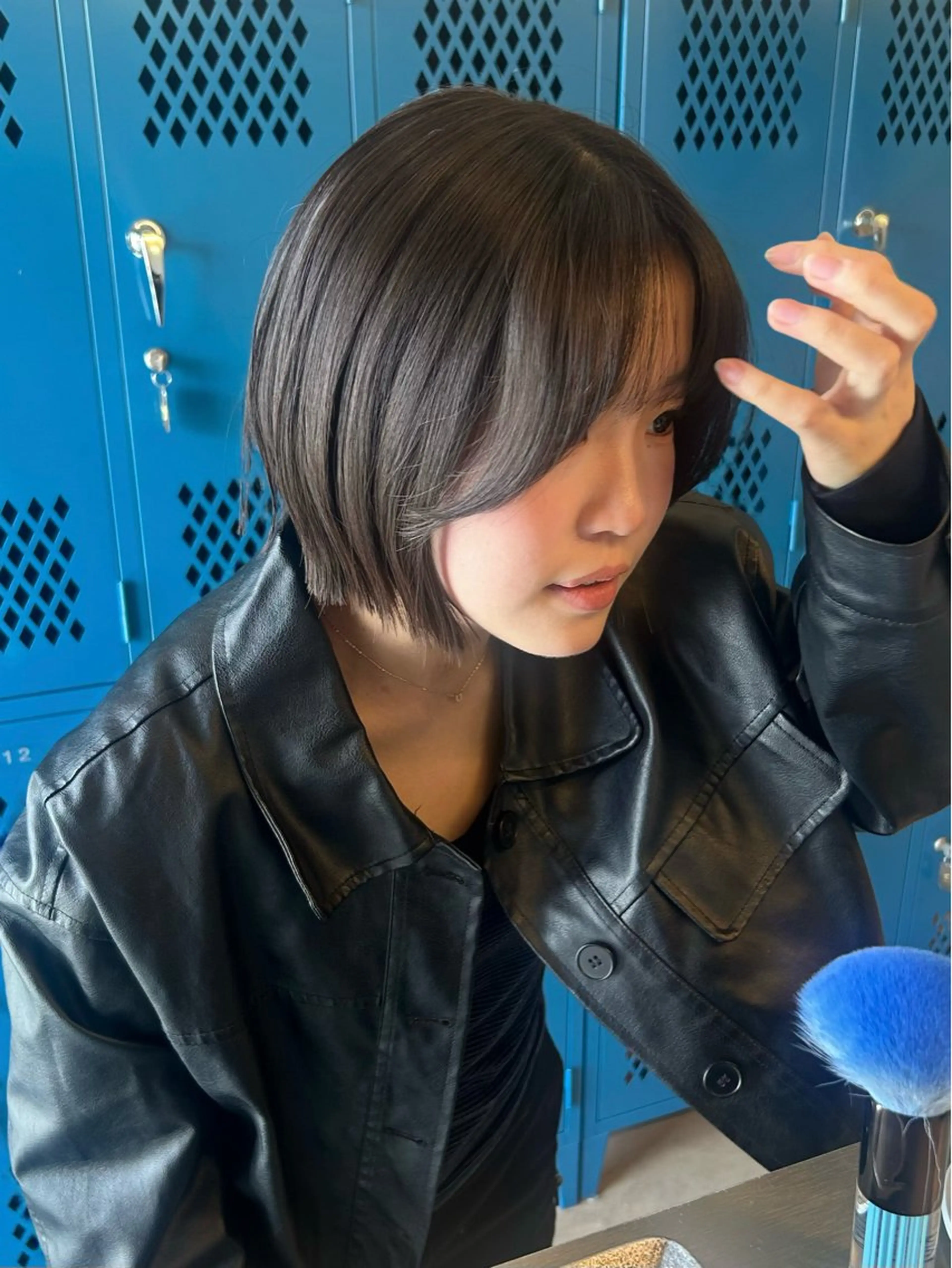 ショート ボブレイヤー ボブ レイヤーカット カット 韓国ボブ/レイヤー ボブ/ EMIRIのヘアスタイル