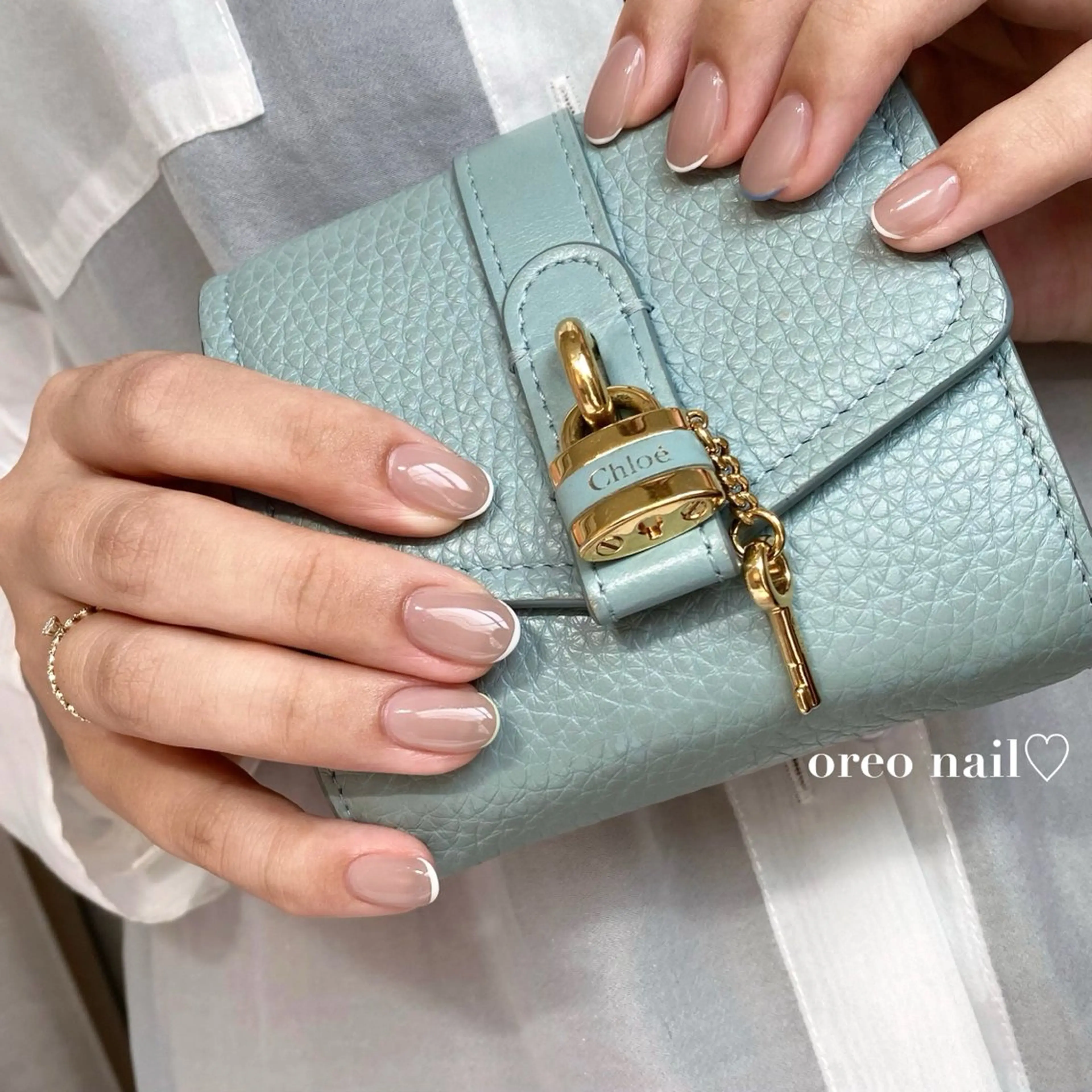 ネイル チークネイル フラッシュネイル フレンチネイル ハート キラキラネイル oreo salon miyu 池袋のネイルデザイン