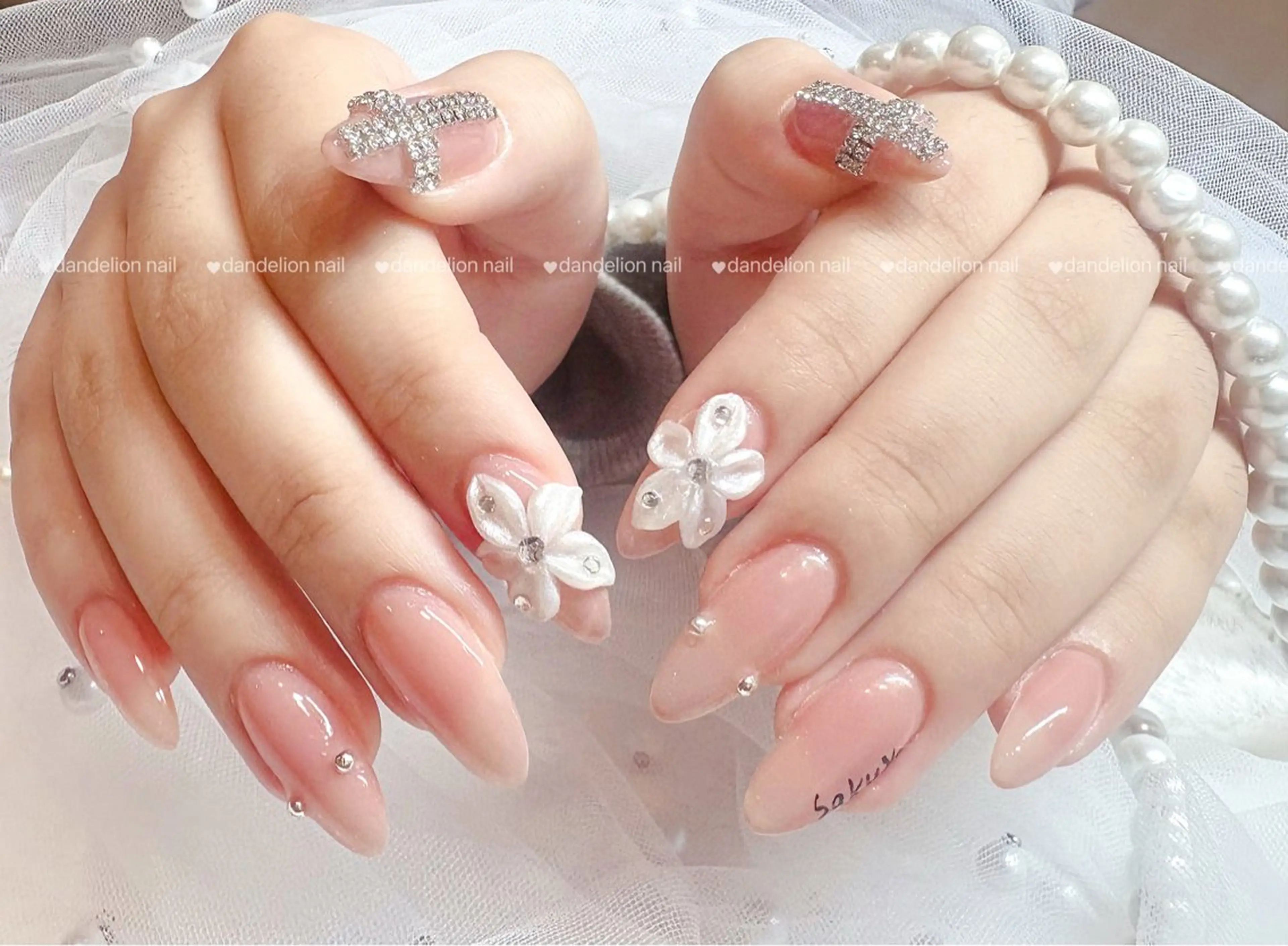 ネイル ジェルネイル 持ち込み パラジェル ハンドネイル dandelion nail北千住のネイルデザイン