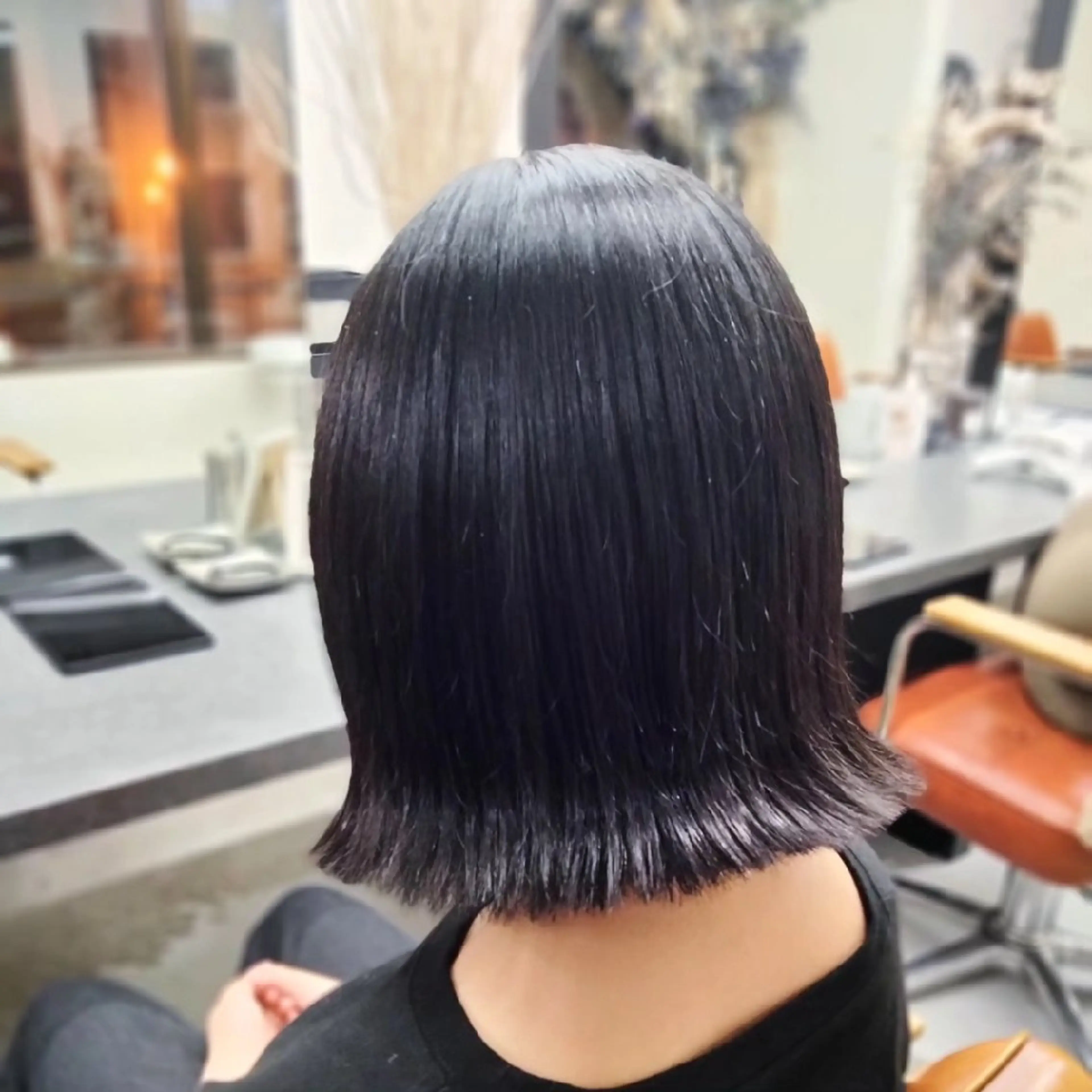 ミディアム ボブ 外ハネヘア Hair room nico...所属・nico麻生　長谷川 裕月のヘアスタイル