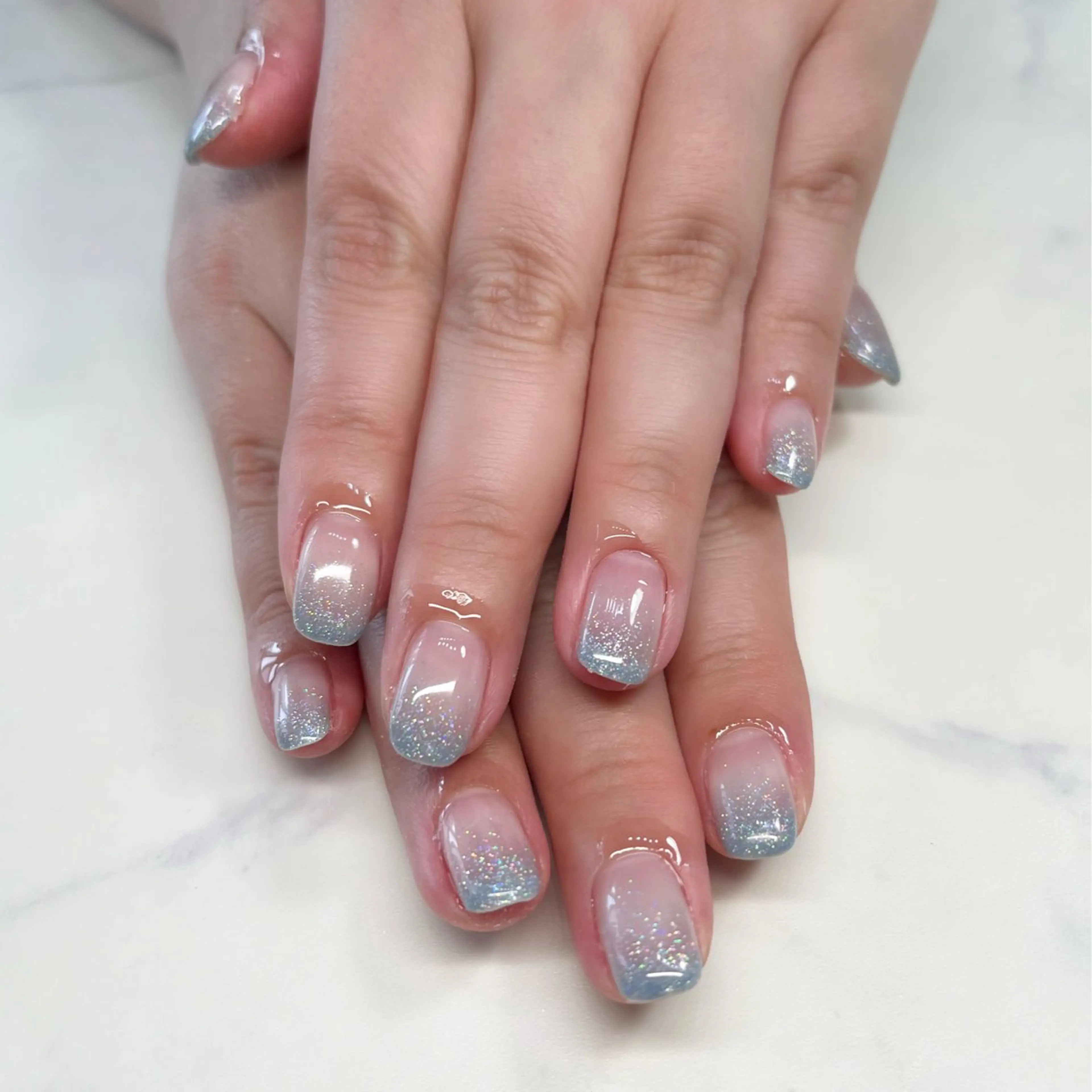 ネイル グラデーション ラメ(グリッター) ラメグラデーション Knail . iのネイルデザイン