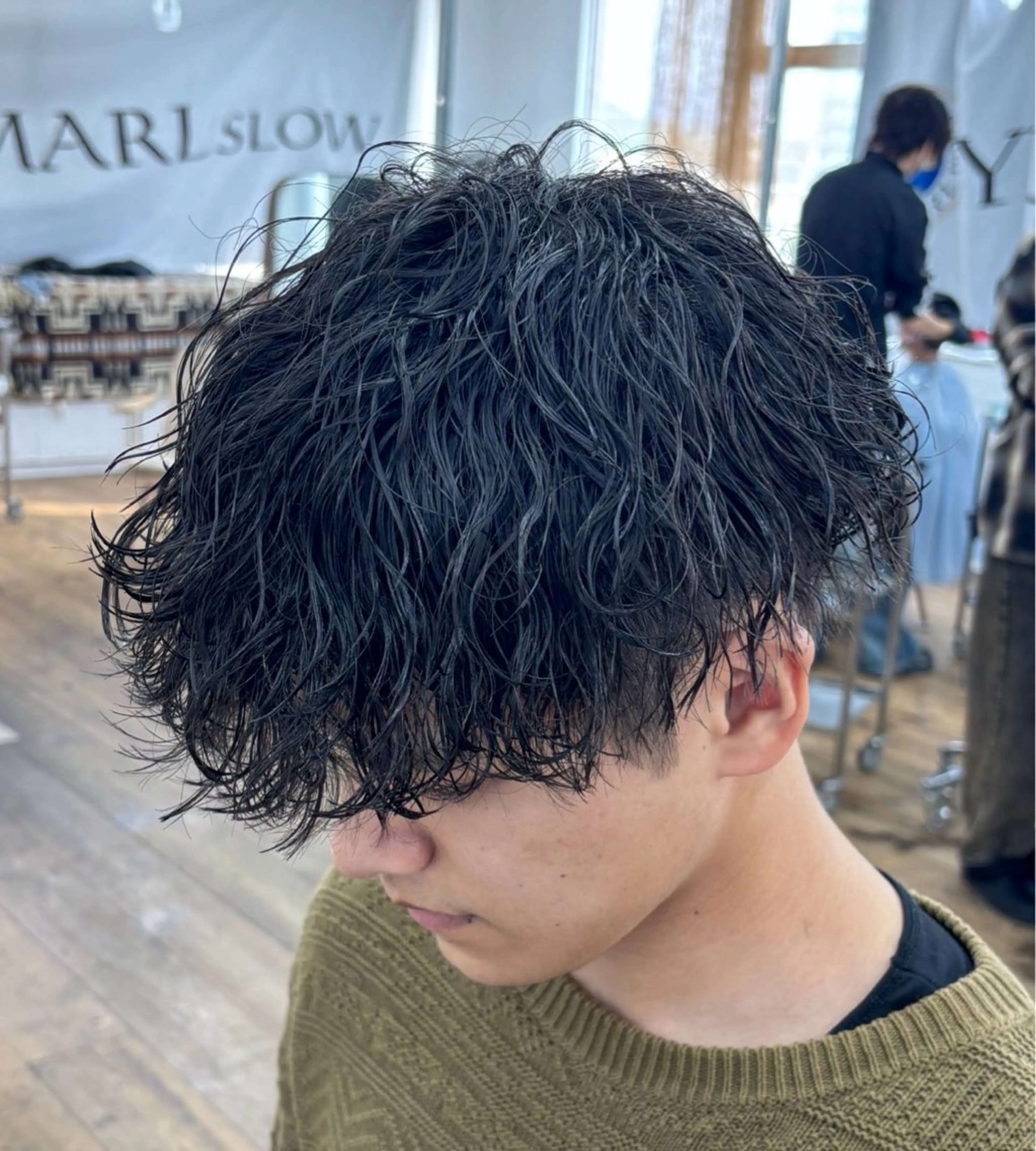 パーマ メンズ カット パーマ メンズ特化サロン Ryomaのヘアスタイル