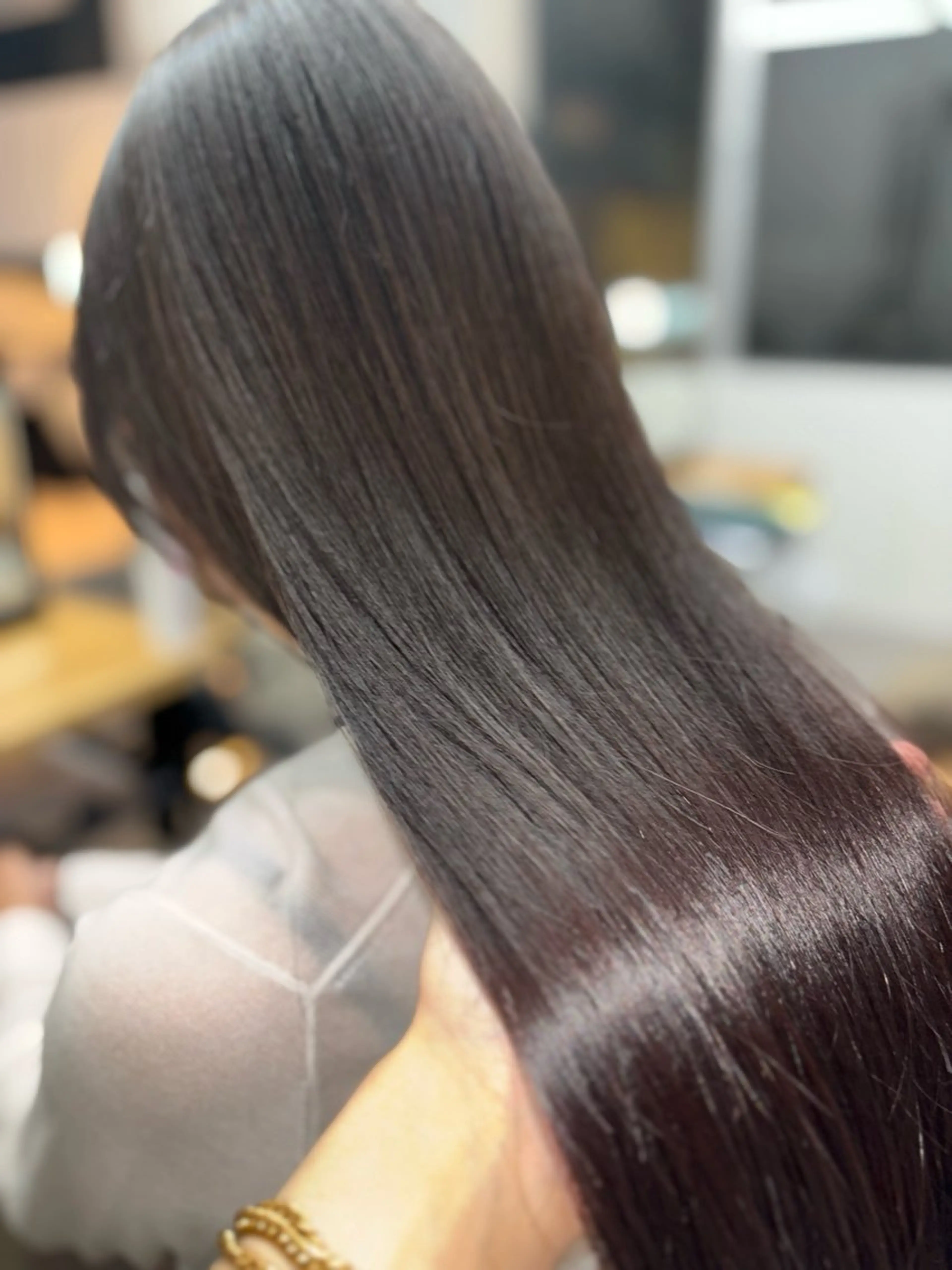 【ケラチンストレート】+【プレミアムヘアカラーエステ】✨✨縮毛矯正+カラー+トリートメントのフルコース✨の写真