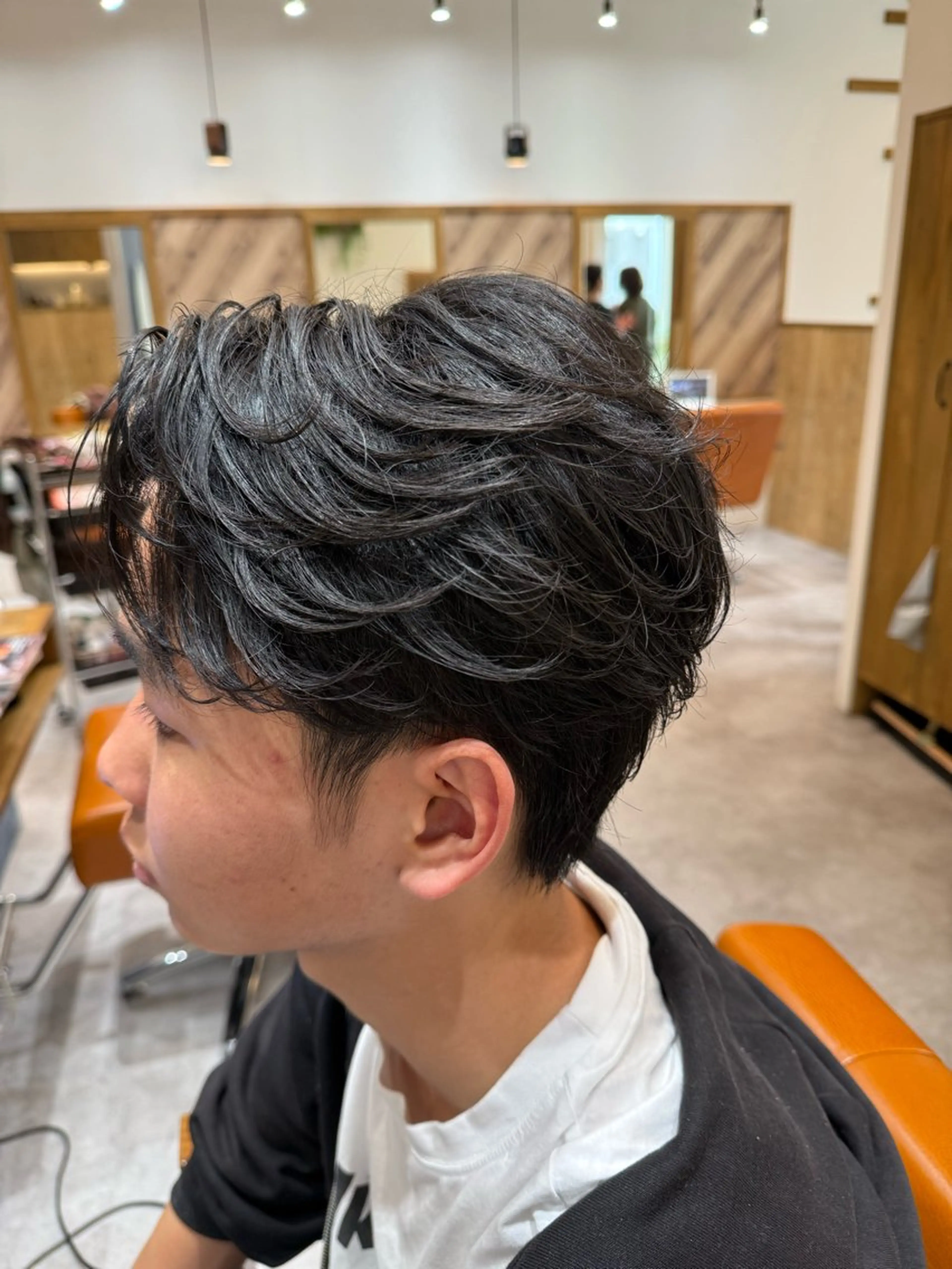 ショート パーマ メンズ Agu hair lua 上越高田西店所属・佐藤祐輔 メンズパーマのヘアスタイル