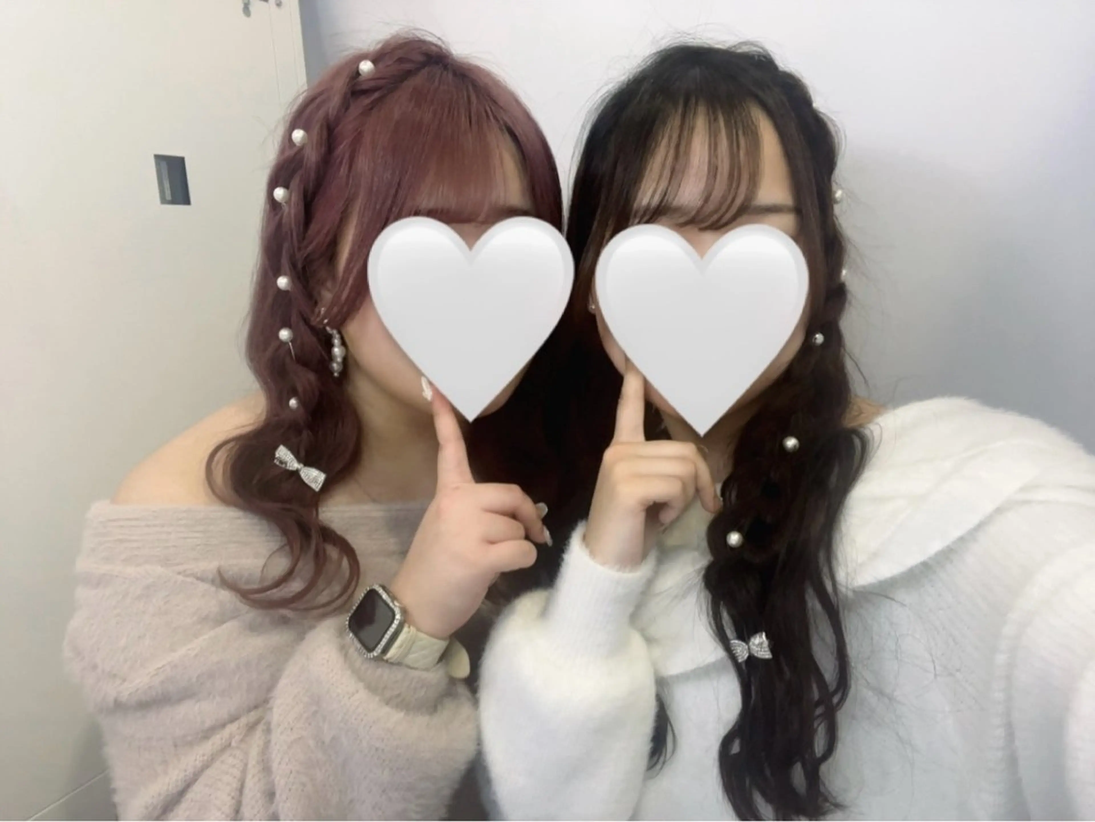 ヘアアレンジ ヘアセット ハイトーンカラー💞 くるみ🎀のヘアスタイル