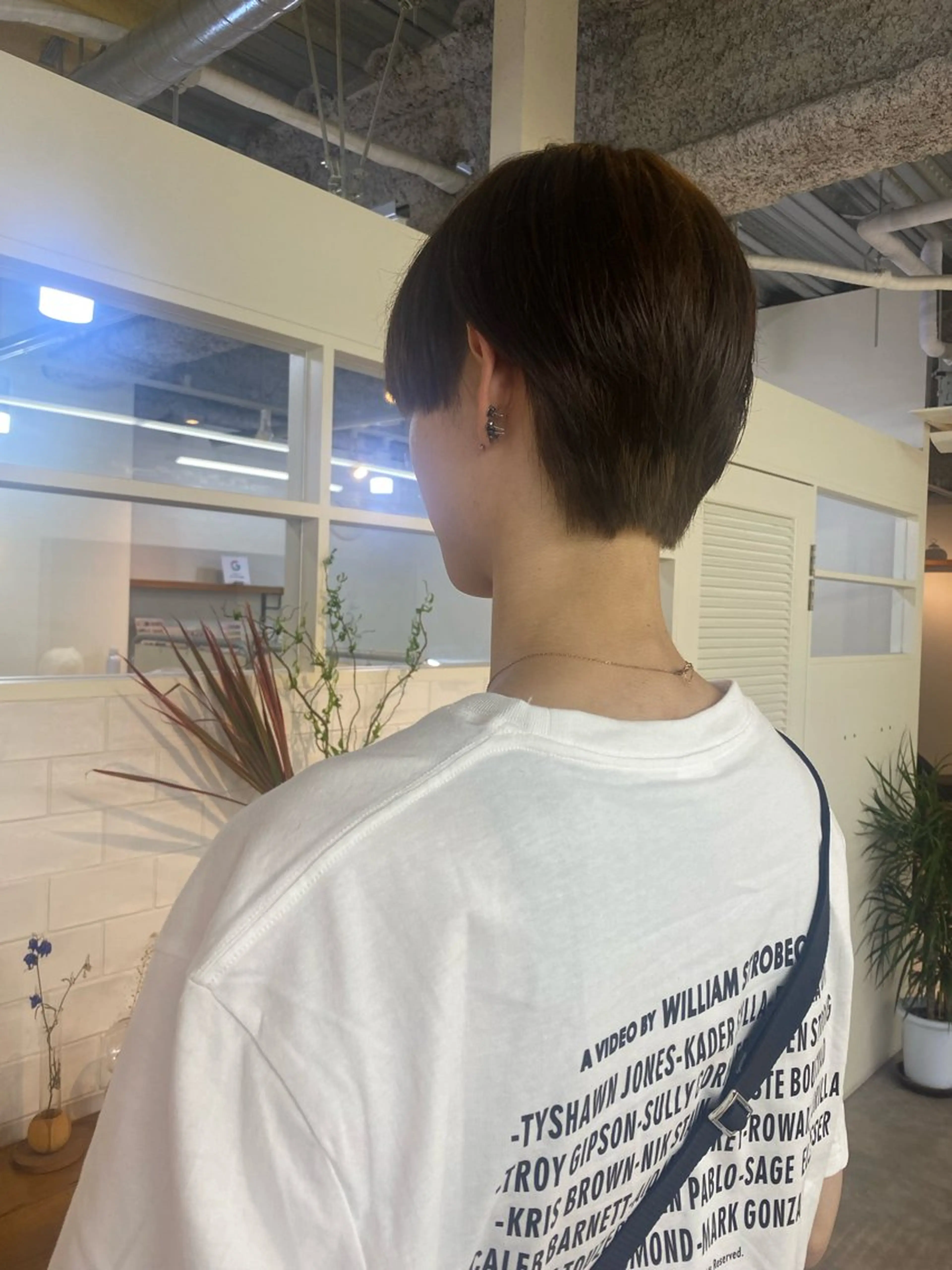 メンズ カット ヘアカラー yumeka🩶ボブ 暖色/透け感カラーのヘアスタイル