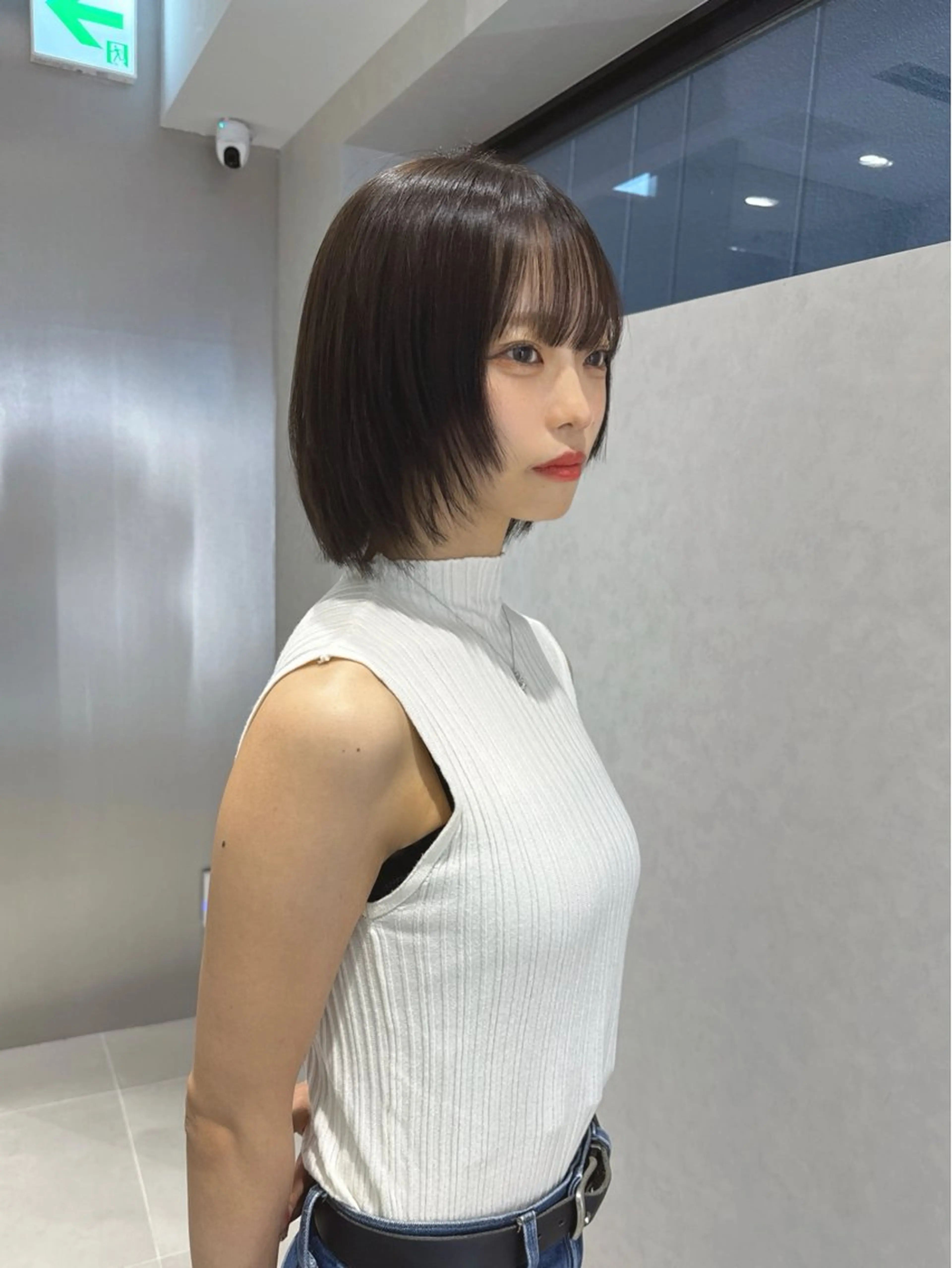 ショート カラー ブラウンカラー 伸ばしかけ カット ヘアカラー トリートメント LUMO所属・矢野 晃平のヘアスタイル