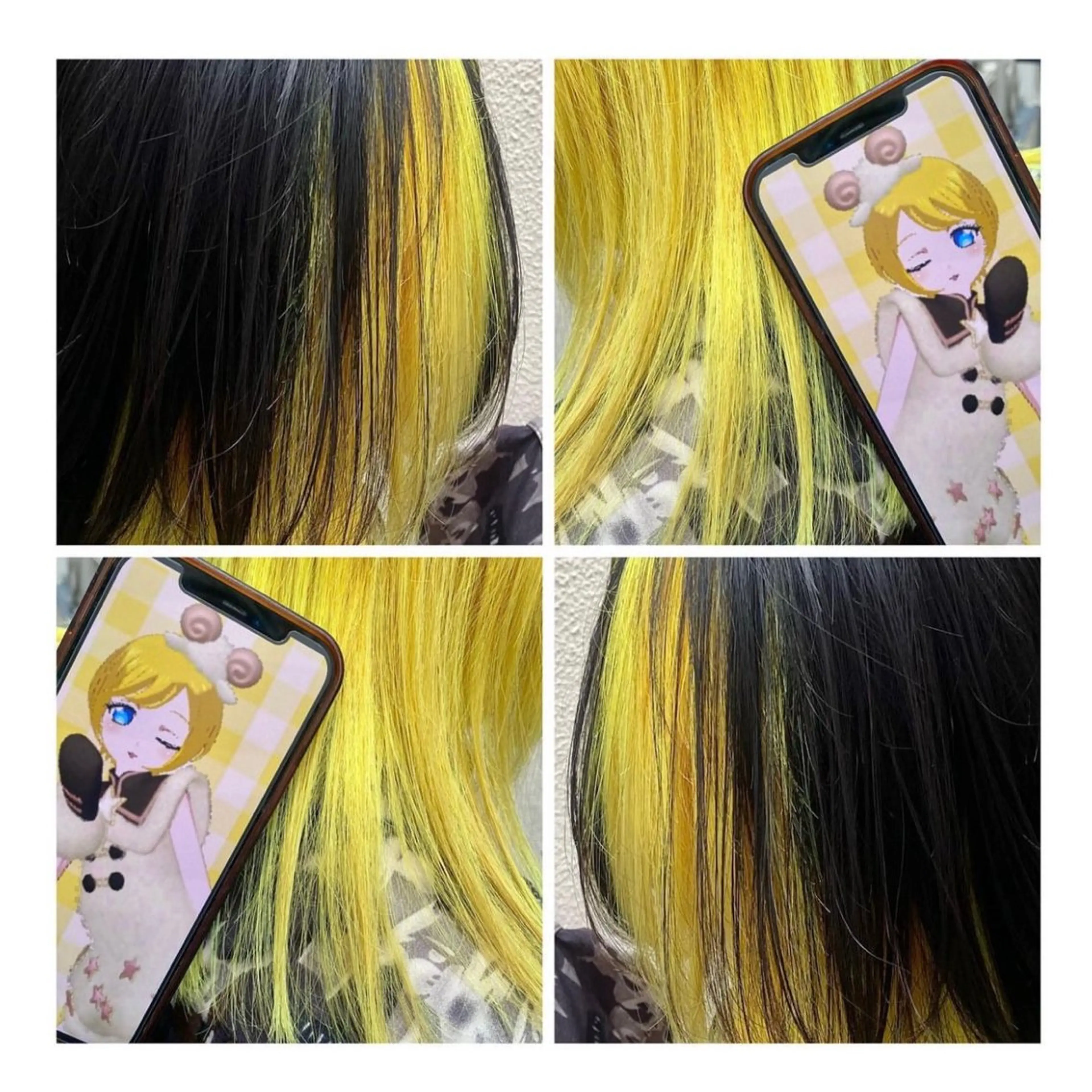 ショート カラー イエローカラー ヘアカラー TSUNO🦖 派手髪/オタク美容師のヘアスタイル