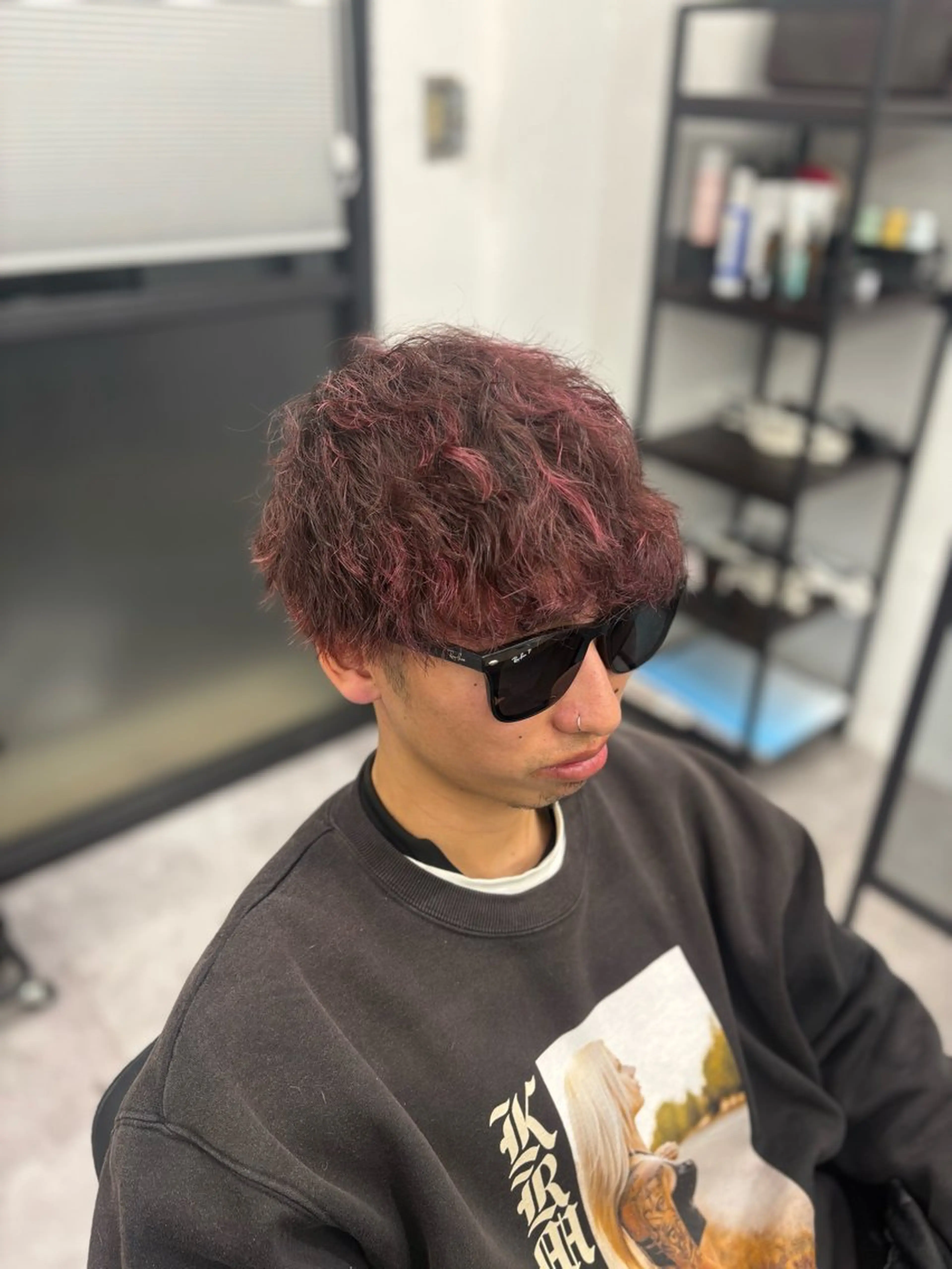 カラー パーマ メンズ パーマ COCO .のヘアスタイル