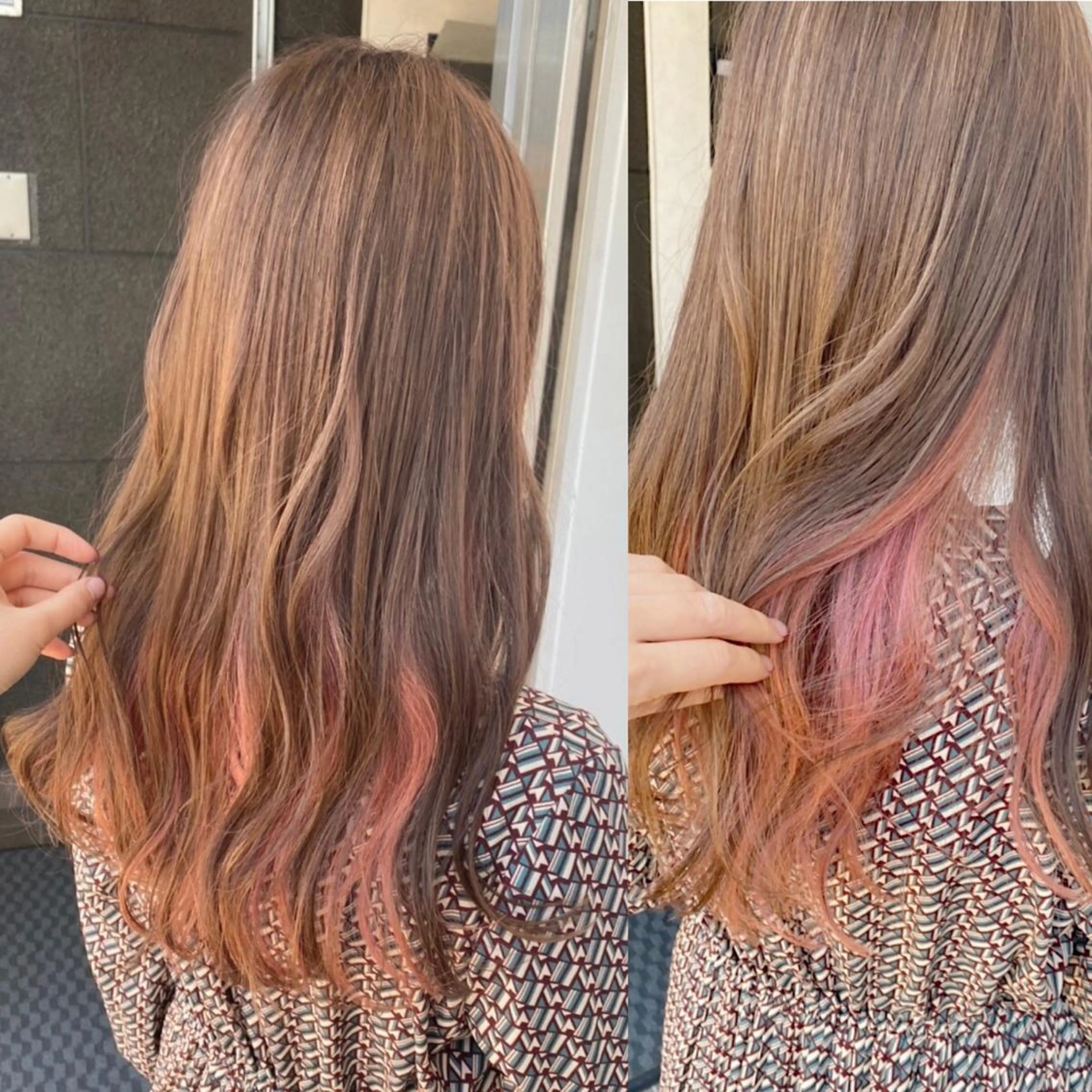 ロング カラー インナーカラー ロング カット ヘアカラー MR.GOOD MORNINGフジイのヘアスタイル