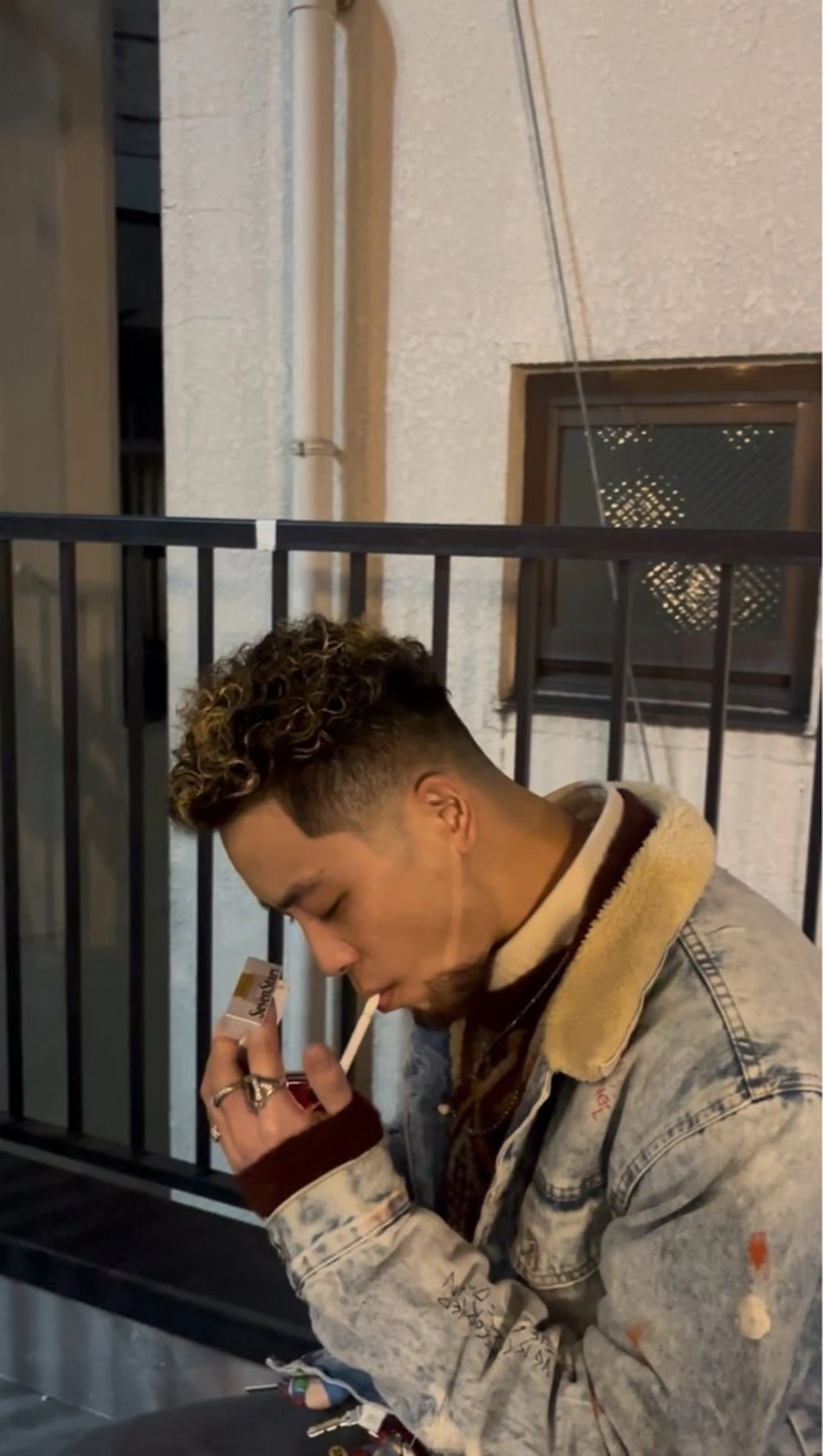 ショート カラー パーマ メンズ メンズパーマ 海外風メンズ🇺🇸 💈N.Yuto💈のヘアスタイル