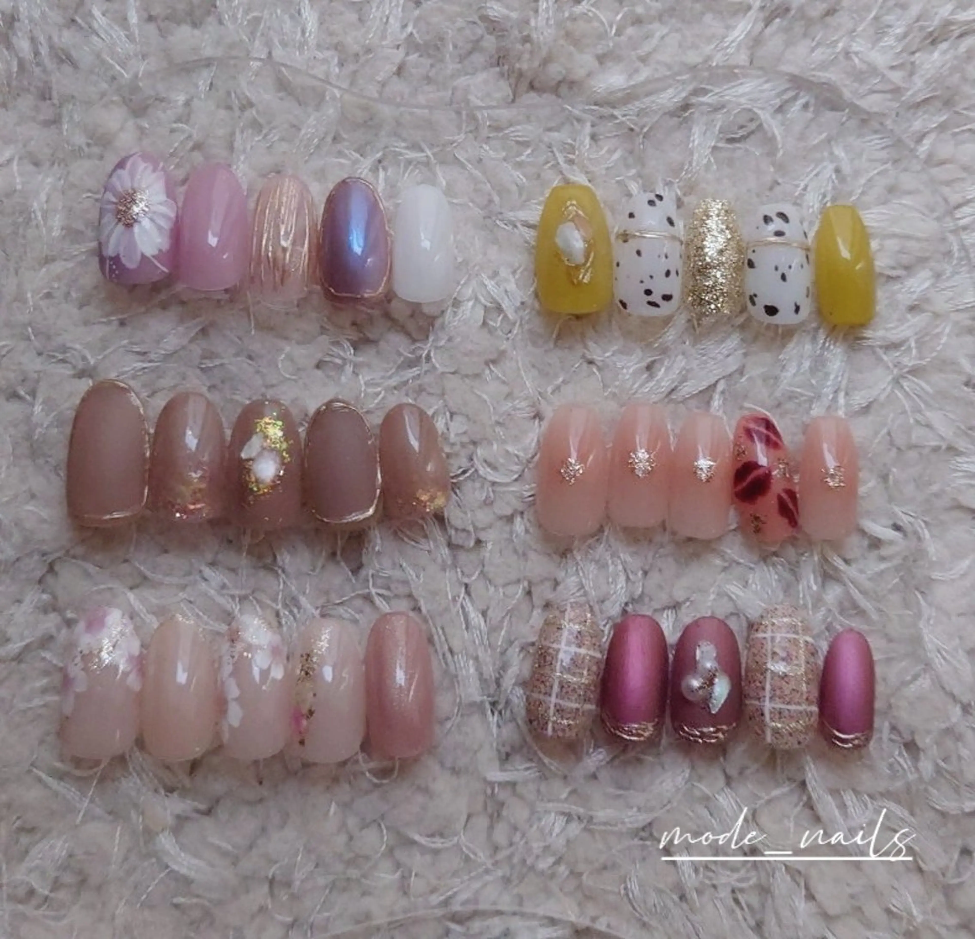 ネイル ミディアムネイル ハンドネイル 滋賀県草津市ネイル mode_nailsのネイルデザイン