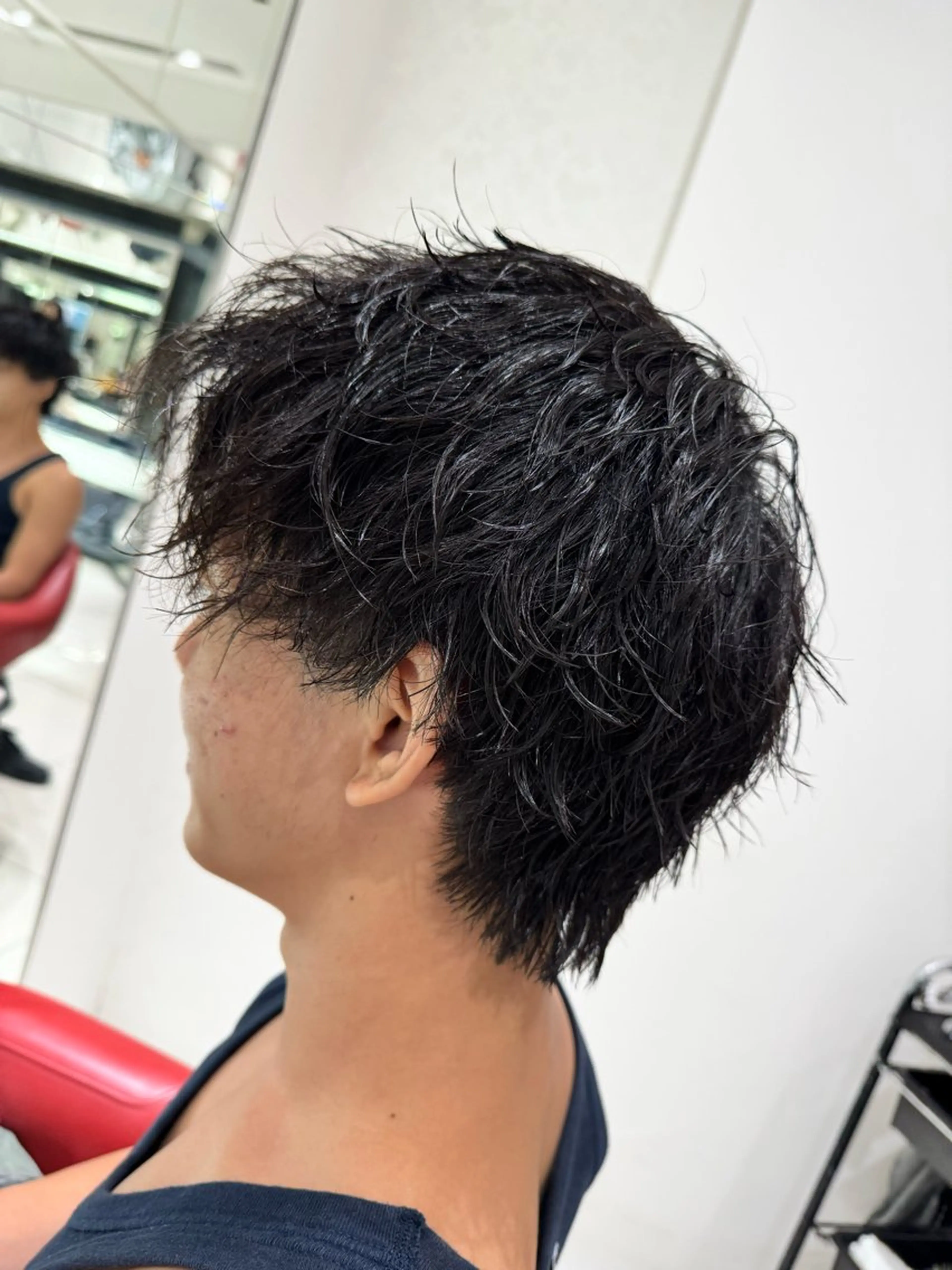 ミディアム ミディアムパーマ カット パーマ トリートメント メンズ/メンズパーマ 服部太地のヘアスタイル