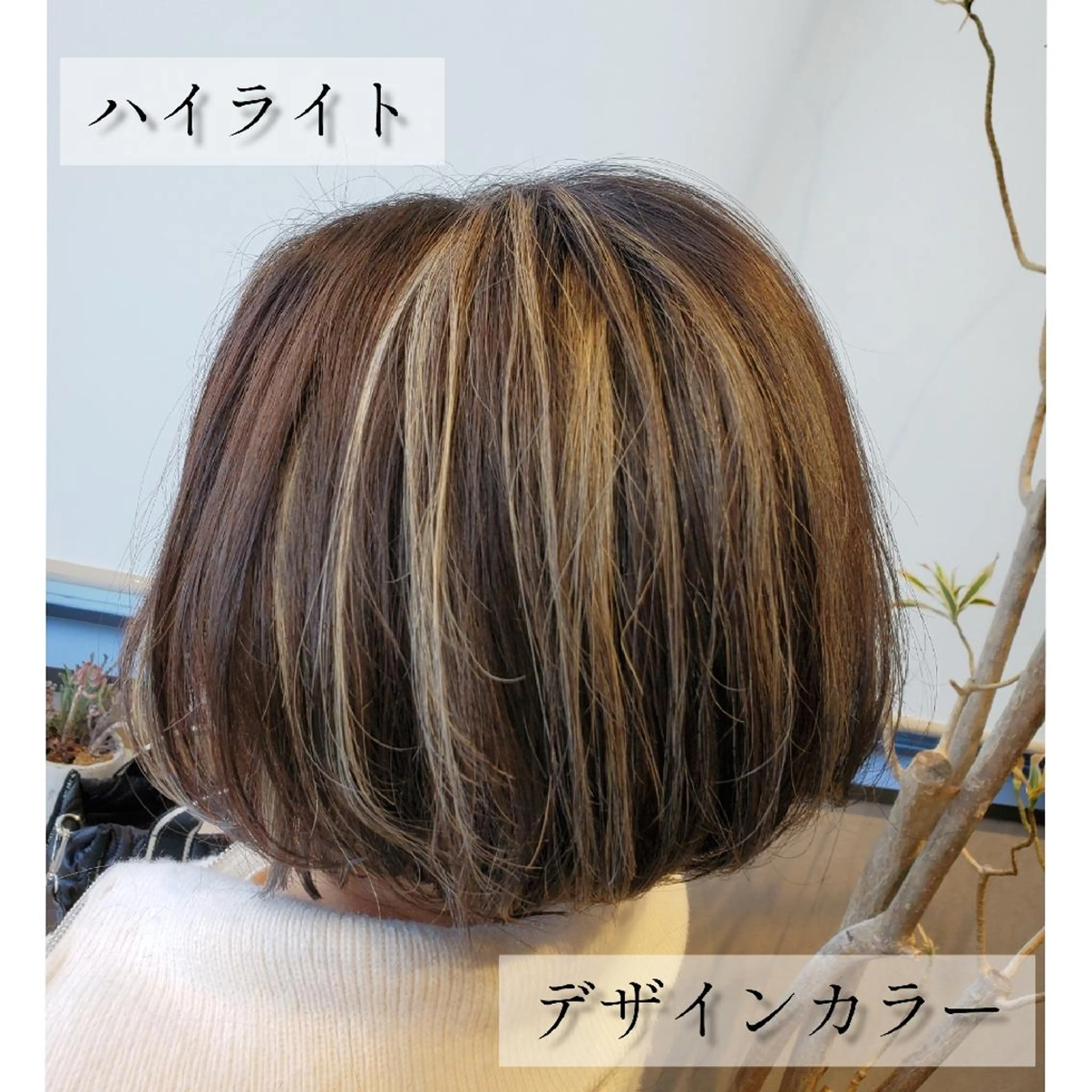 ショート カラー ハイライトカラー ハイライト ショートヘア ヘアカラー トリートメント ブリーチカラー/ 美髪矯正/SYUNのヘアスタイル