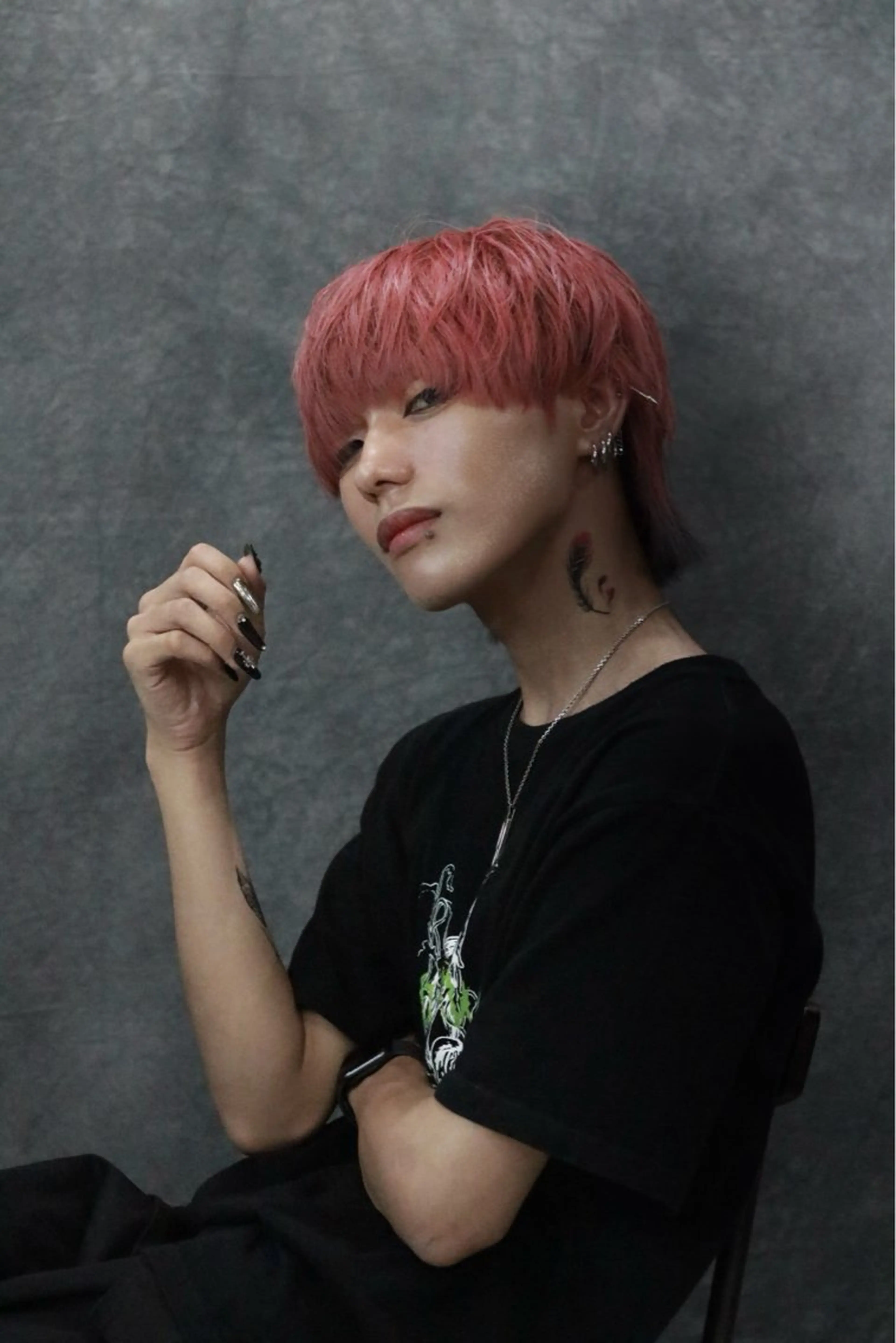 ミディアム カラー メンズ カット ヘアカラー RACCOON.TOKYO 渋谷店所属・メンズカット特化🐺 ウルフ[店長]置塩祥のヘアスタイル