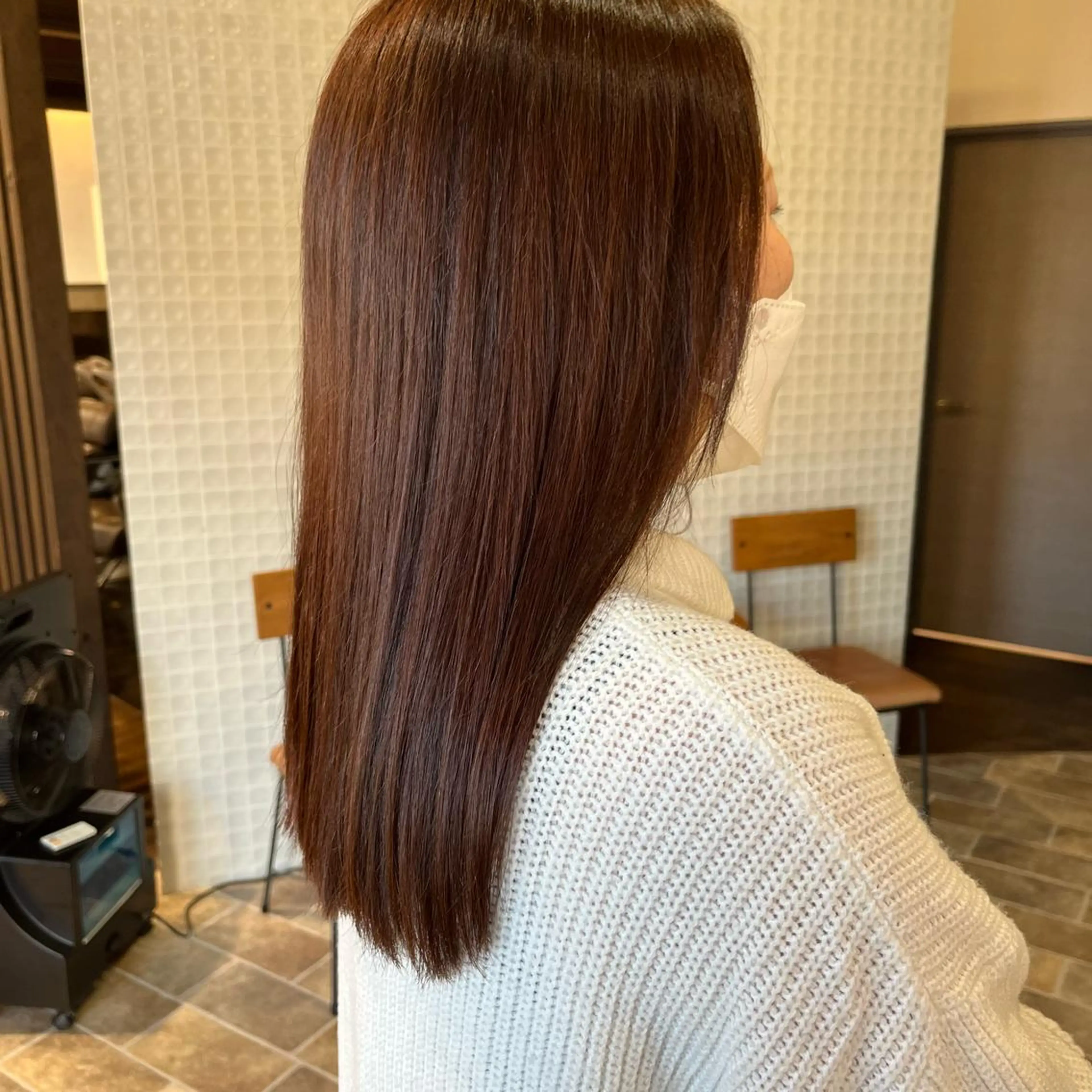 ロング カラー 中村 友香のヘアスタイル