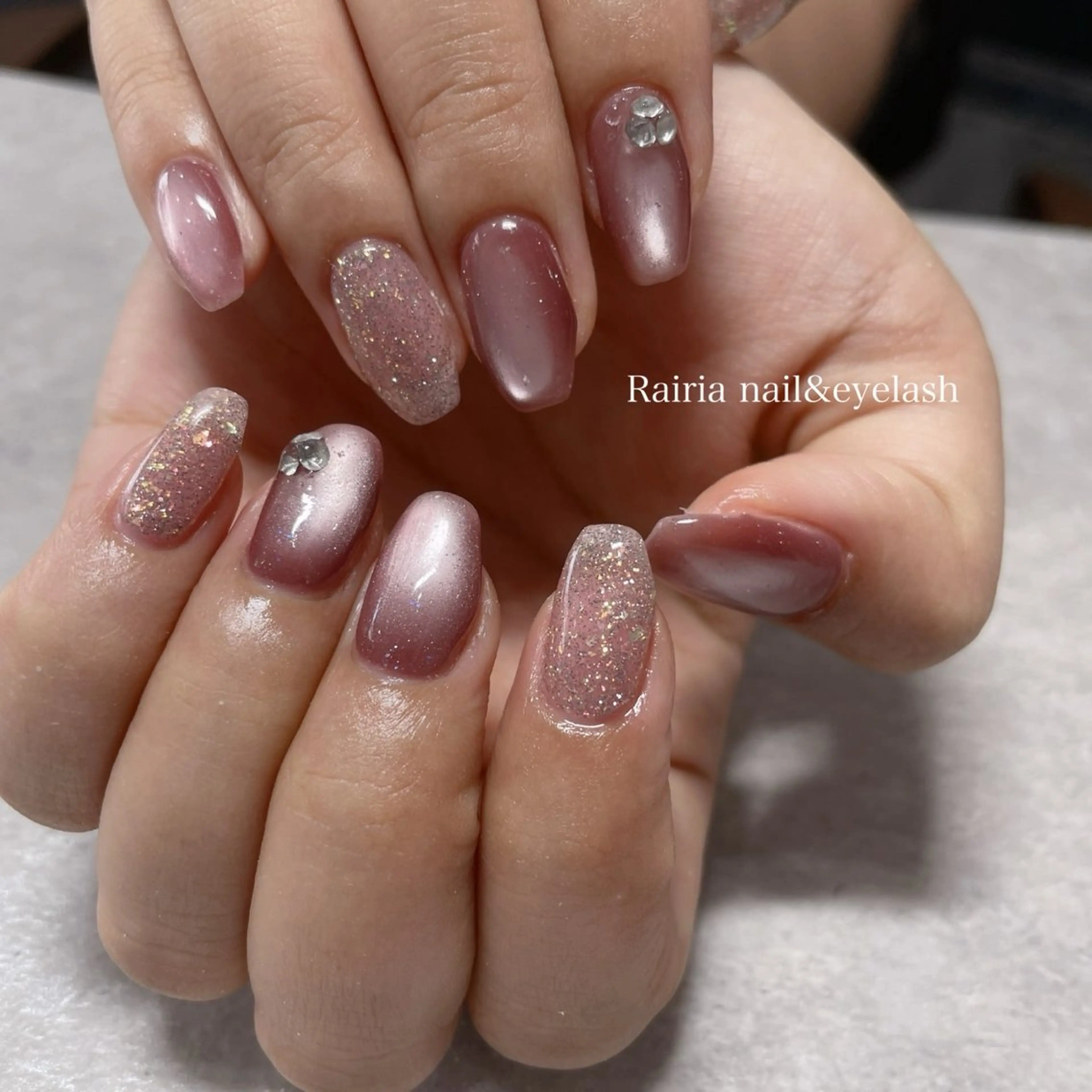 ネイル フットネイル ジェルネイル マグネットネイル オフィスネイル ワンカラーネイル NAILSALON CRISTA所属・🤍CRISTA yui🤍のネイルデザイン