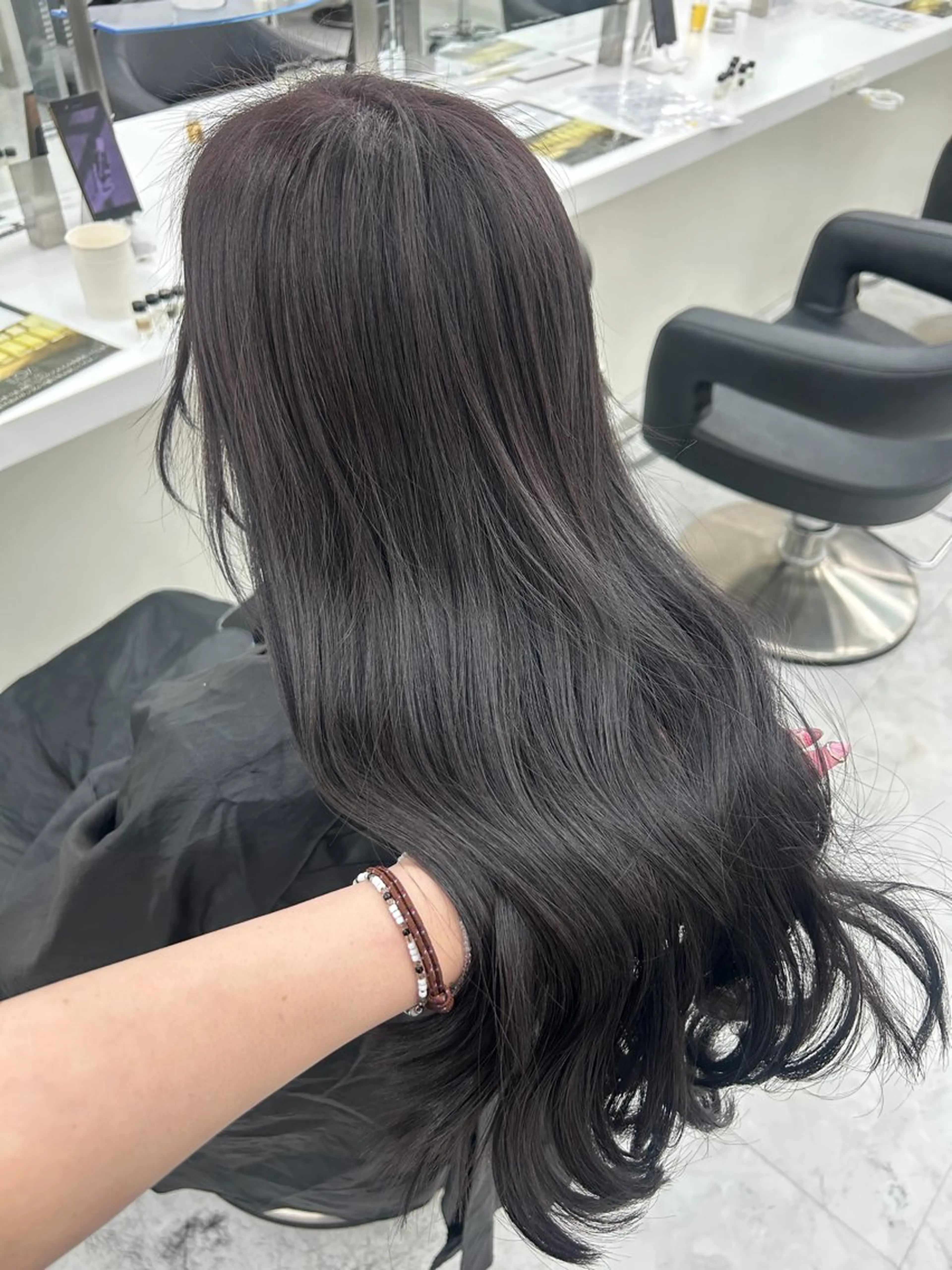 ロング カラー ヘアカラー トリートメント 透明感カラー🫖🍑 /ririkaのヘアスタイル