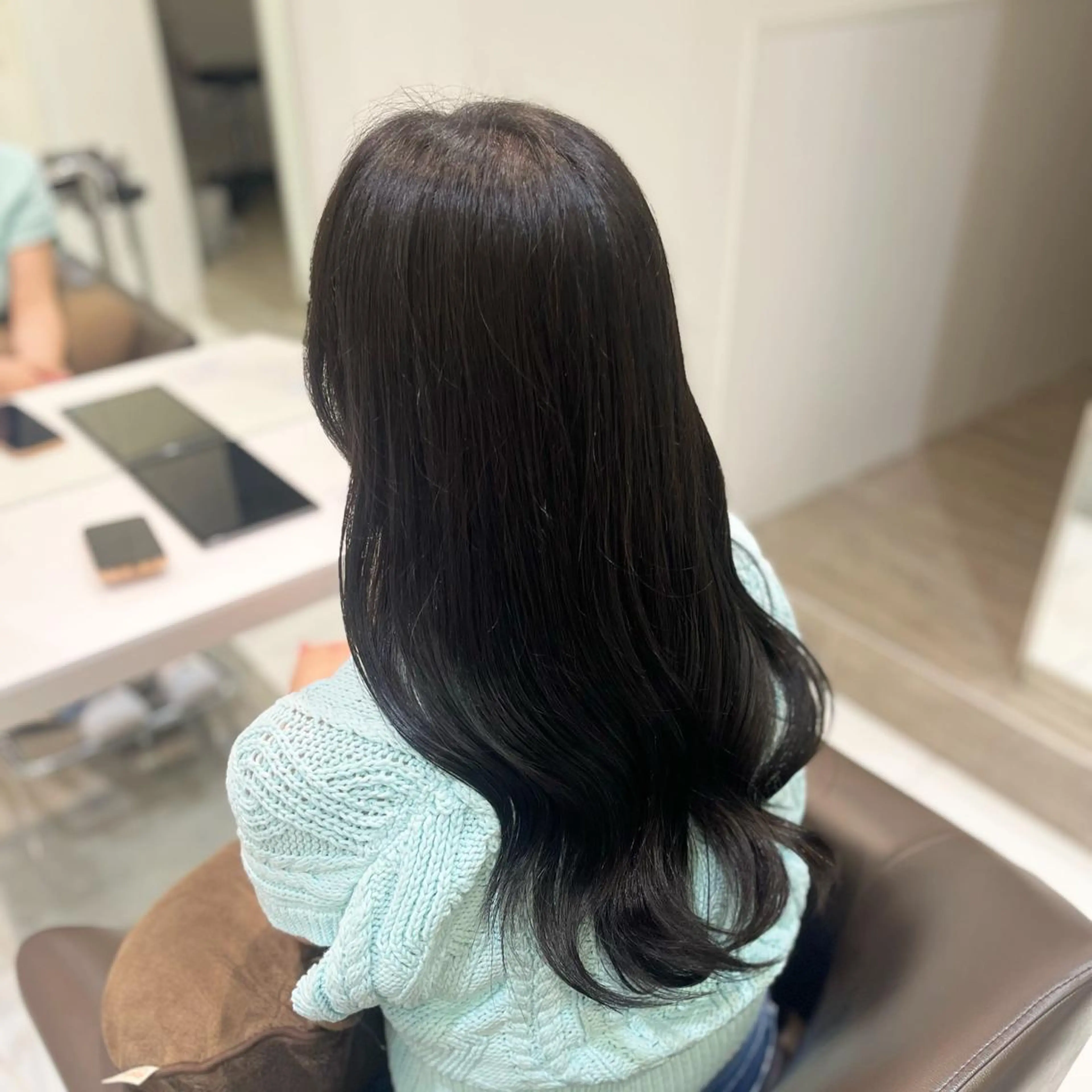 セミロング ヘアカラー 🎀tomoka /透明感カラー🎀のヘアスタイル