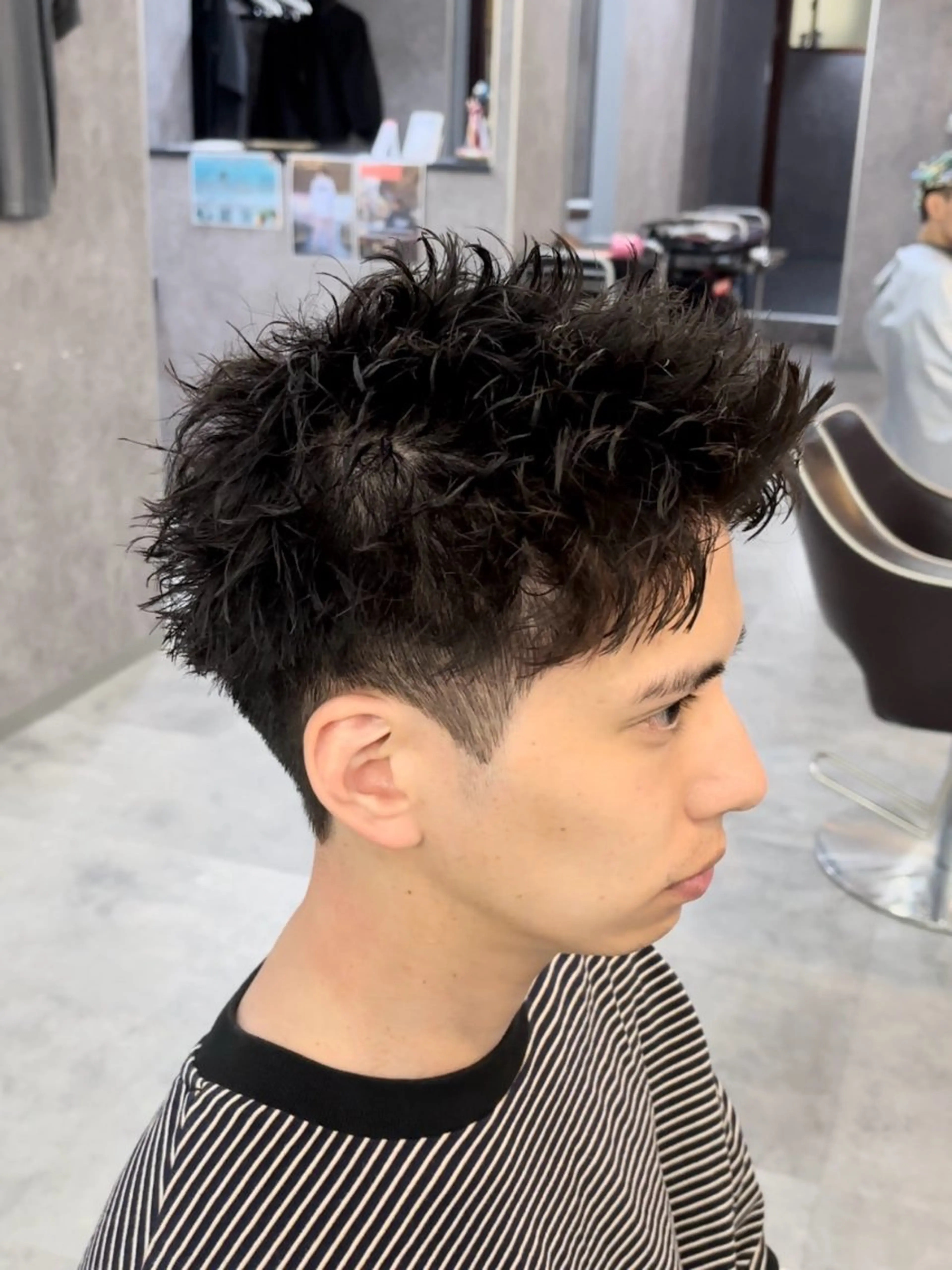 ショート パーマ メンズ シュンヤ🔥メンズ パーマ特化🔥新小岩のヘアスタイル