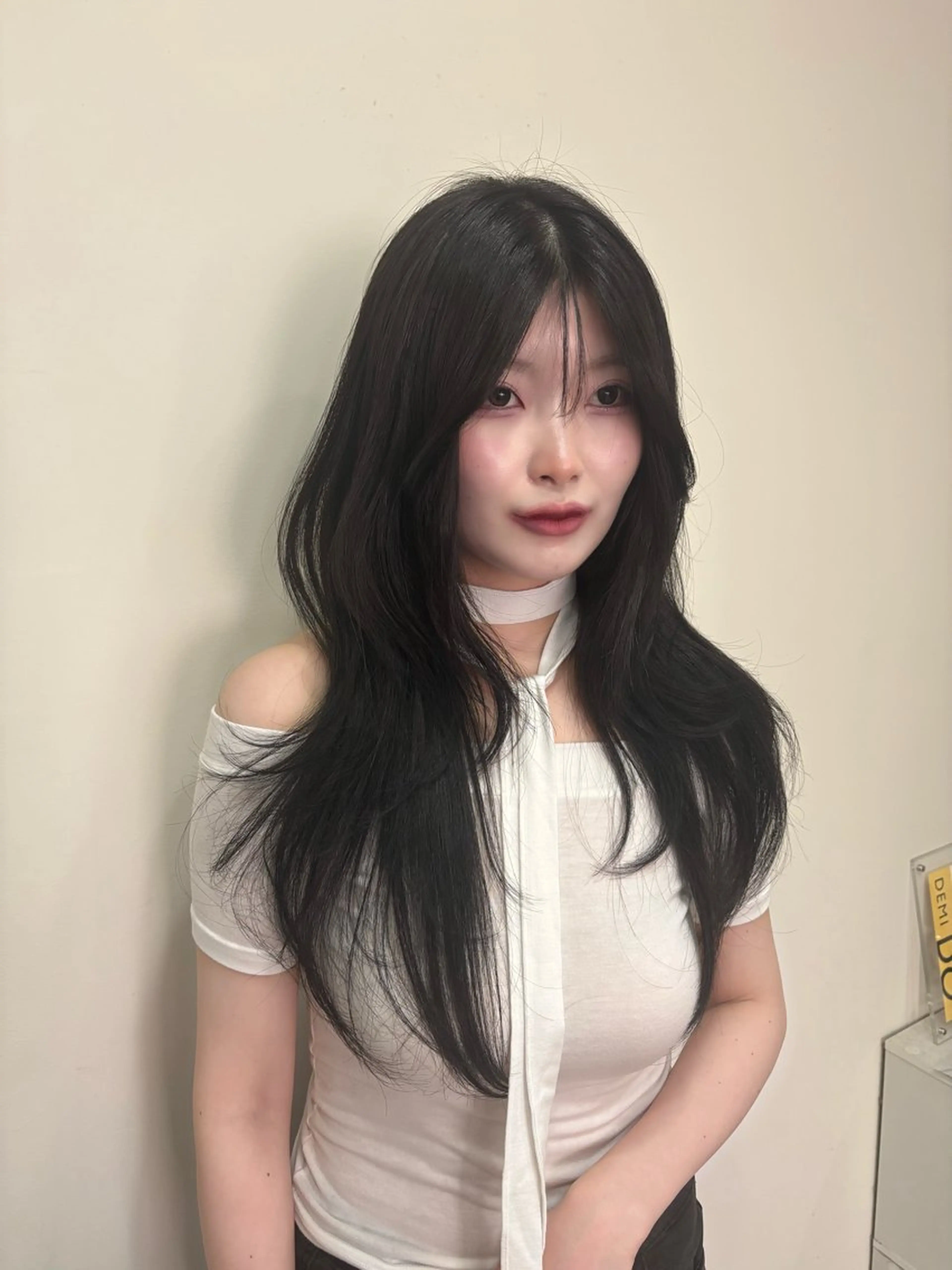 【社内最高ランク𝐬𝐭𝐲𝐥𝐢𝐬𝐭💎】似合わせ韓国式前髪カット➕プレミアムカラー🪽の写真