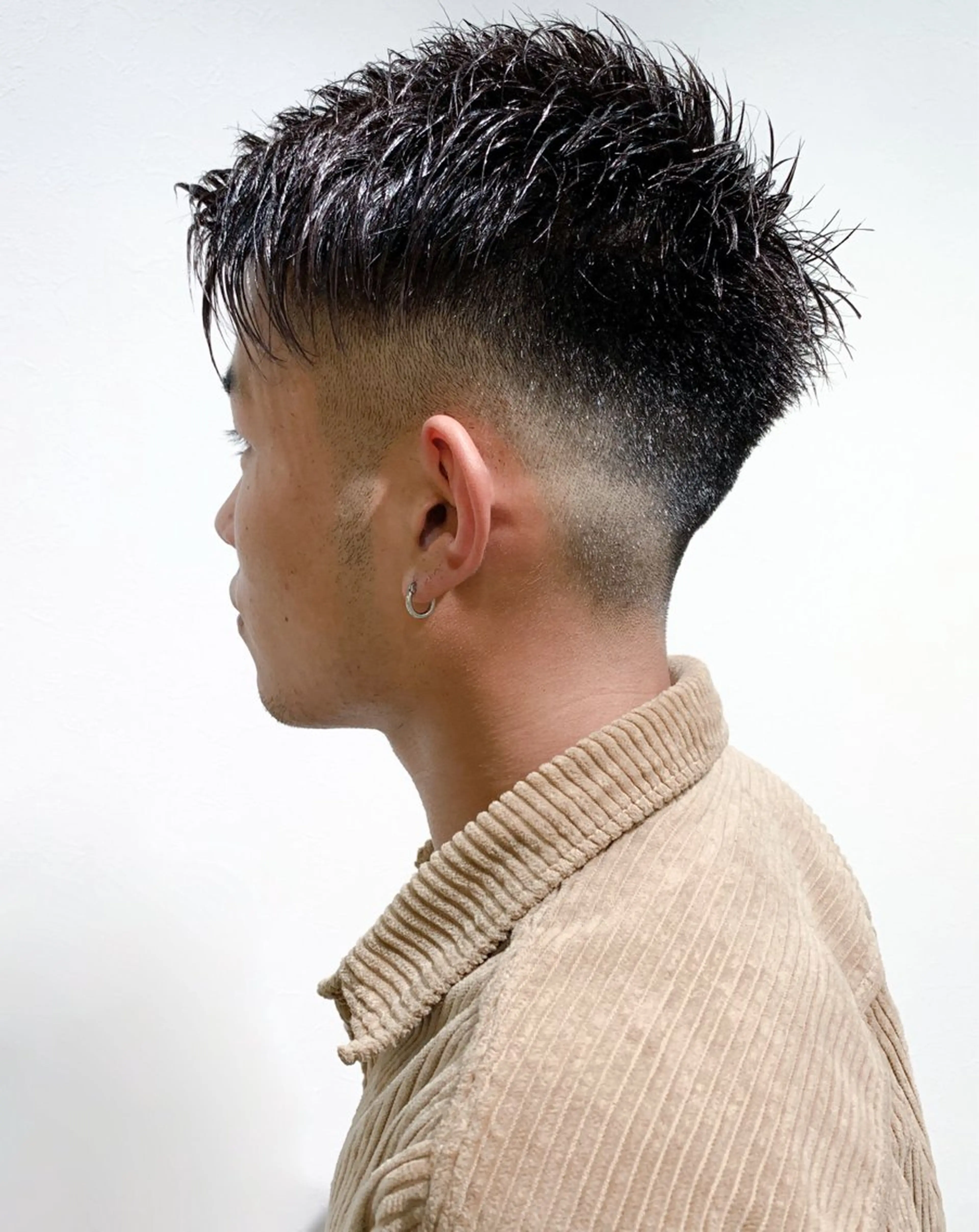 メンズ センターパート マッシュ メンズパーマ 波巻きパーマ カット メンズ特化美容師/ パーマ/波巻き/陸翔のヘアスタイル