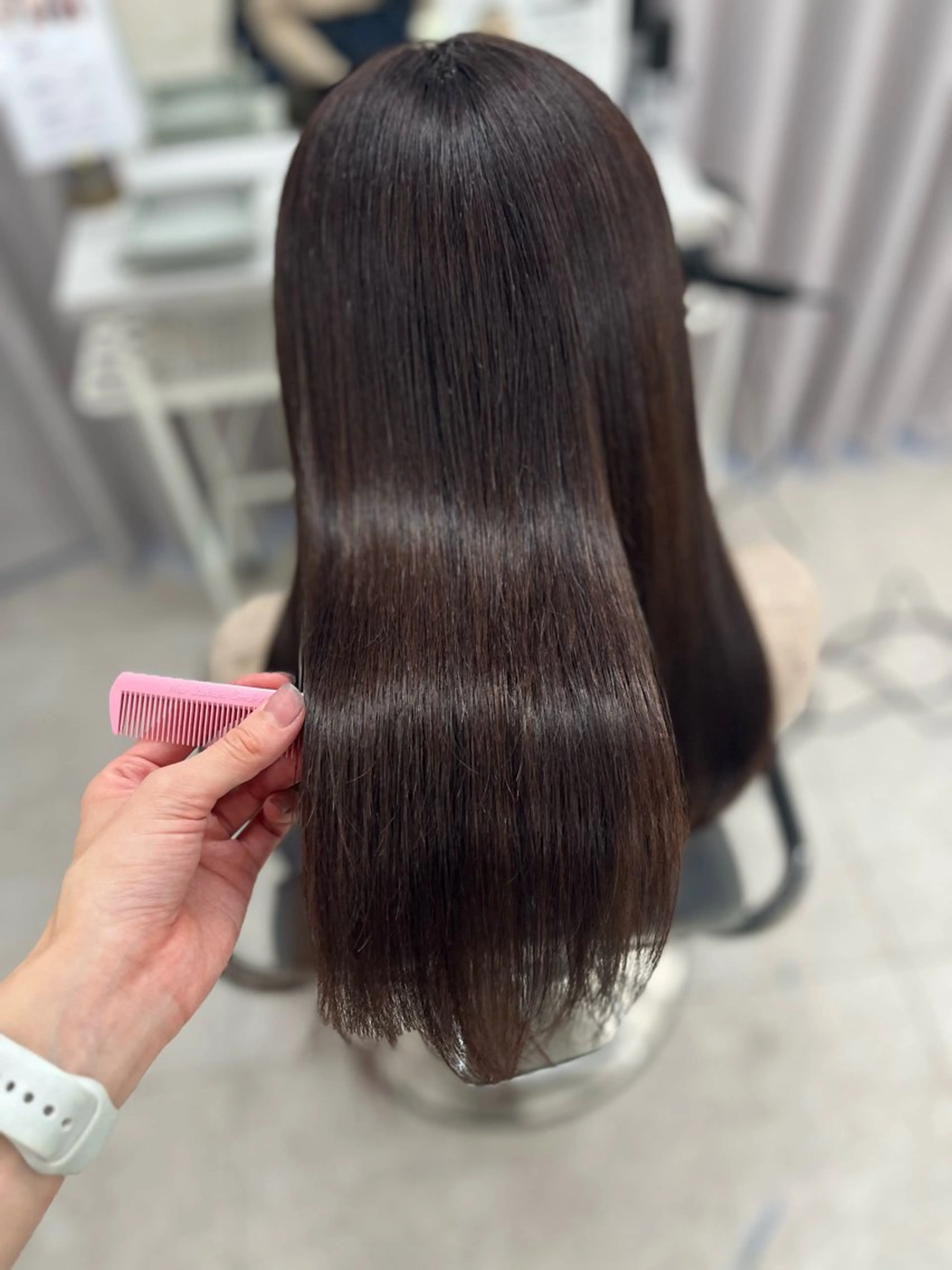 ロング カラー ブラウンカラー ピンクカラー ピンクブラウン ヘアカラー トリートメント 🫧ぷる艶カラー🫧 Yuubi🦩のヘアスタイル