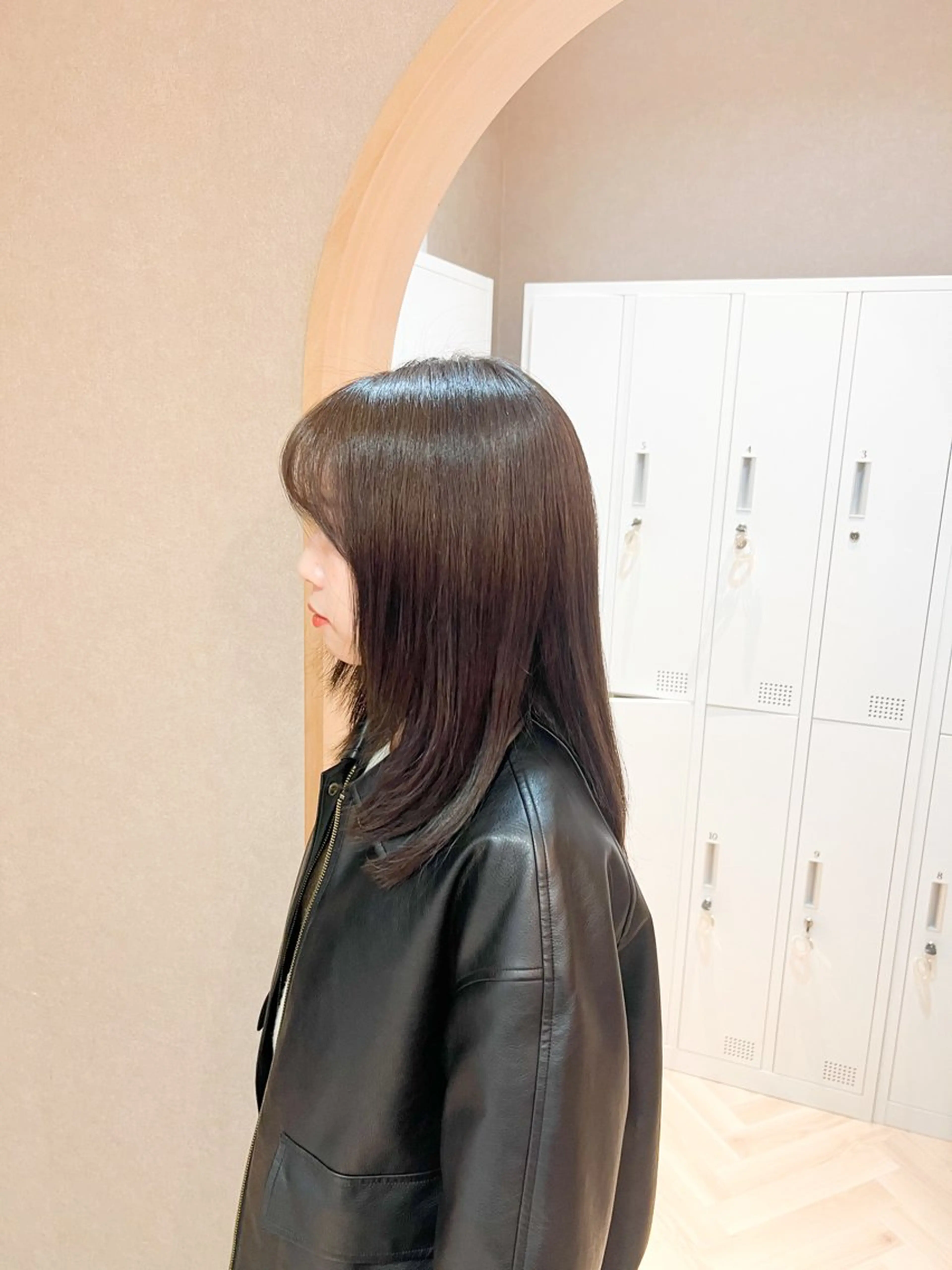 セミロング カラー 透明感カラー トリートメント ヘアカラー トリートメント 艶カラー/透明感 /ヒグチアオイのヘアスタイル