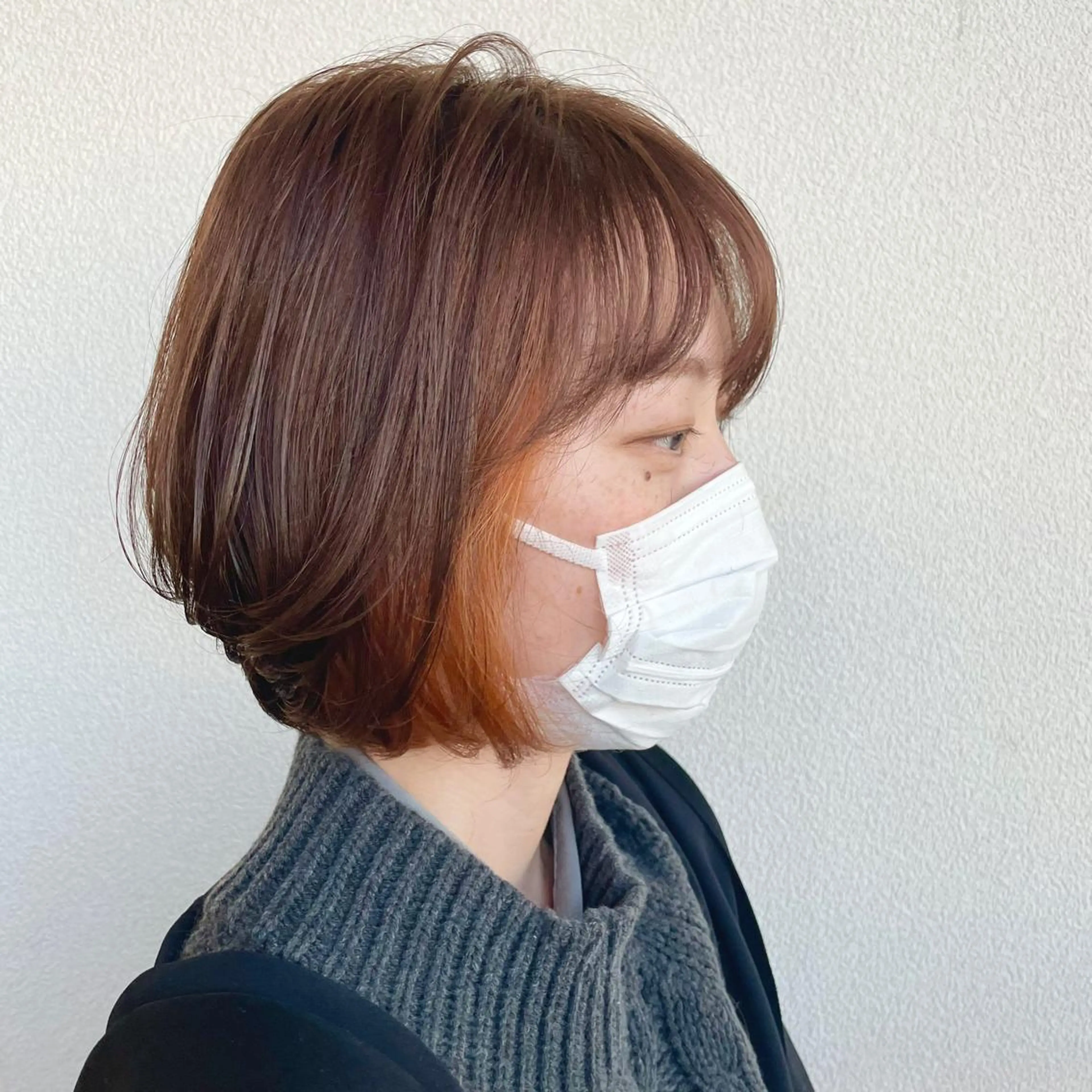 ショート カラー 髪質改善✨️透明感カ ラー✧*。山下さいみのヘアスタイル