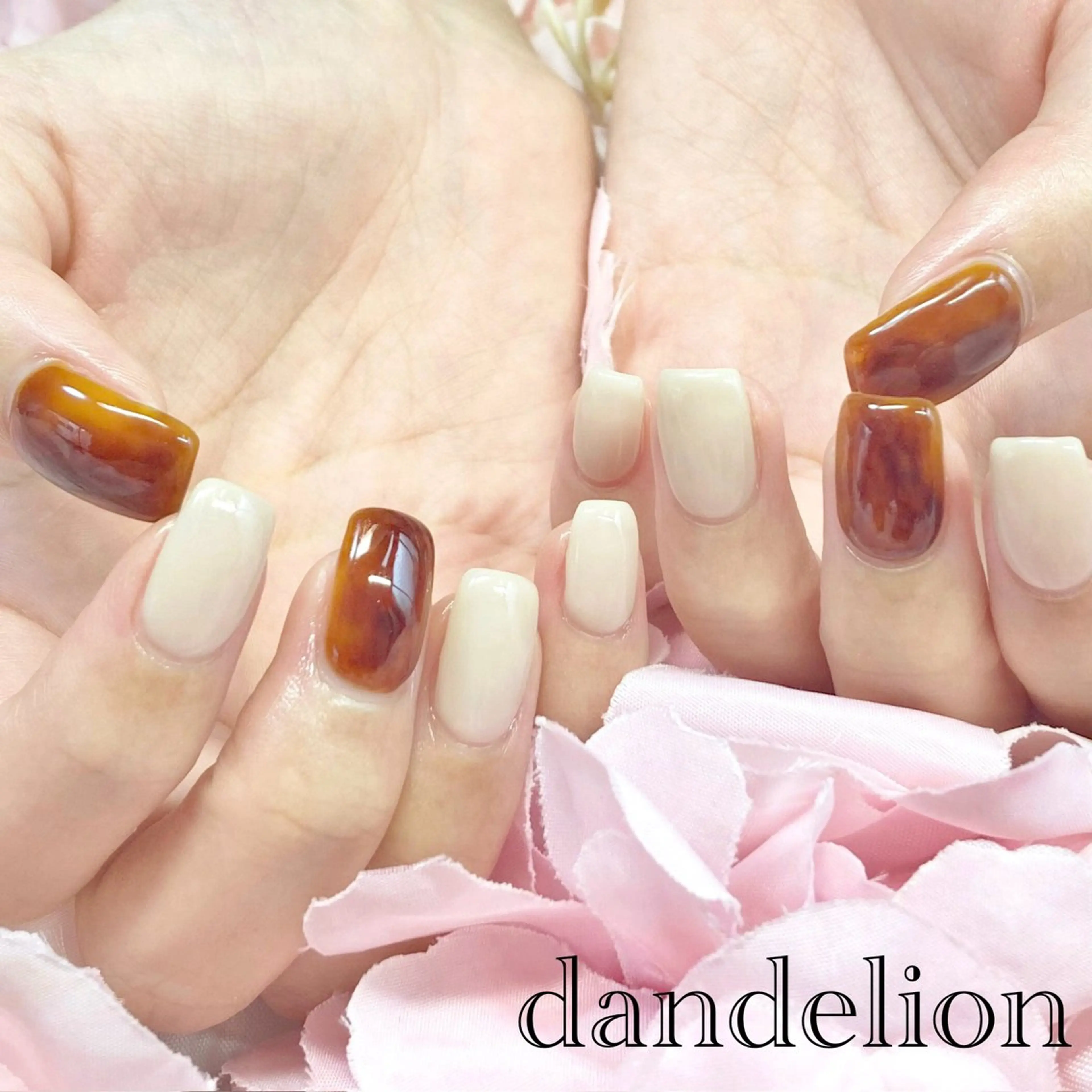 ネイル ハンドネイル ハンドケア dandelion ダンデライオンのネイルデザイン