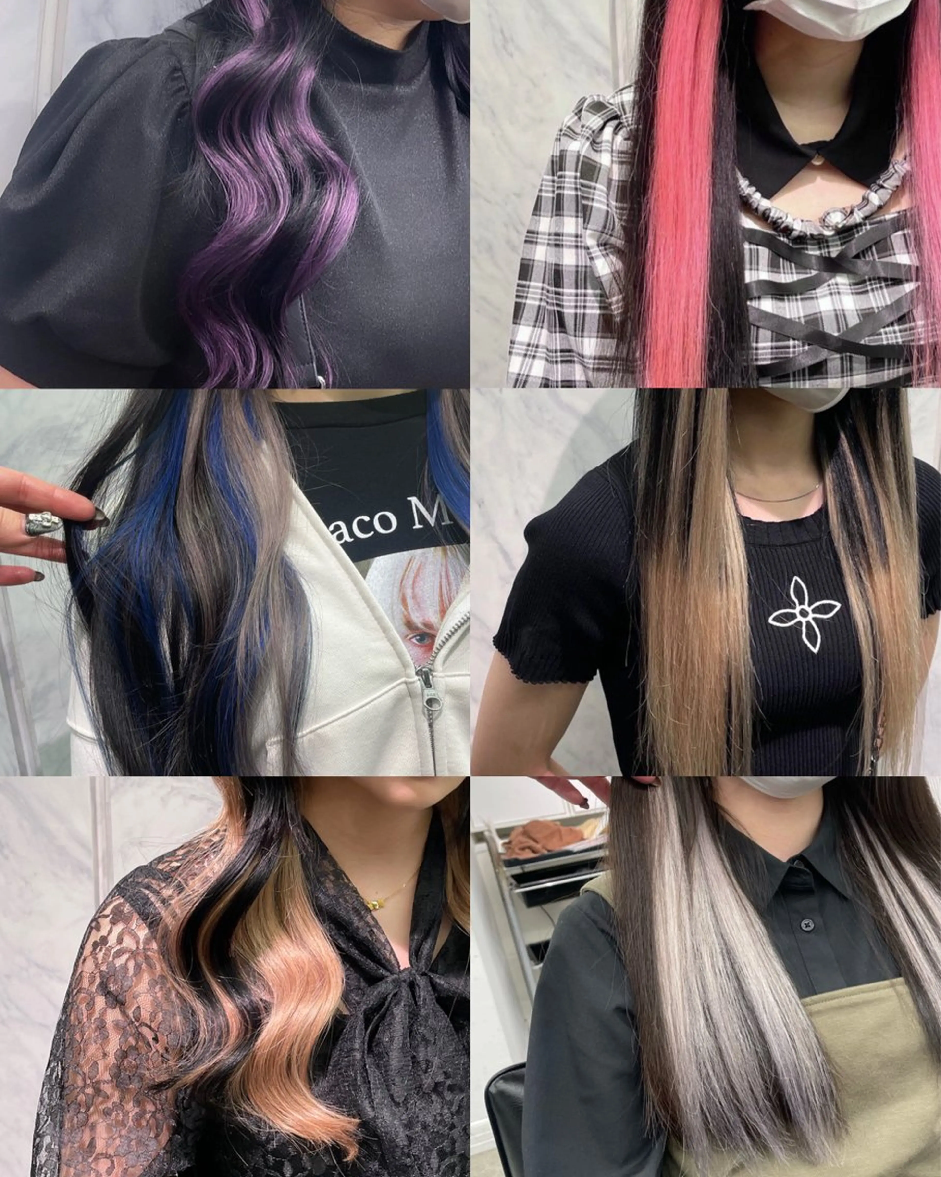 カラー ヘアアレンジ プルエクステ デザインカラー エクステ エクステ 🎀プルエクステ みまひかる🎀のヘアスタイル