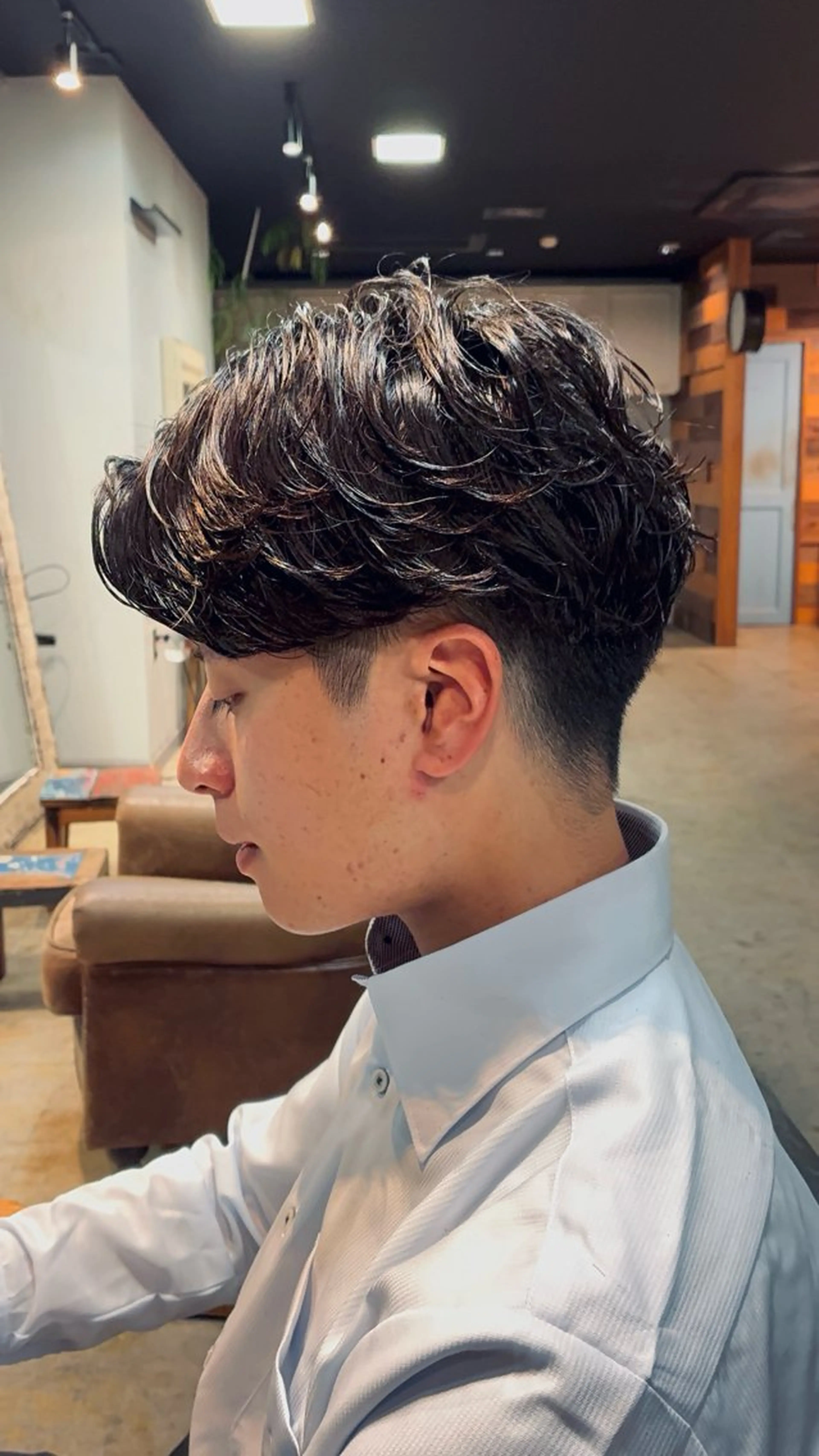 パーマ メンズ カット パーマ トリートメント 新規再来率No.1 金山/メンズパーマのヘアスタイル