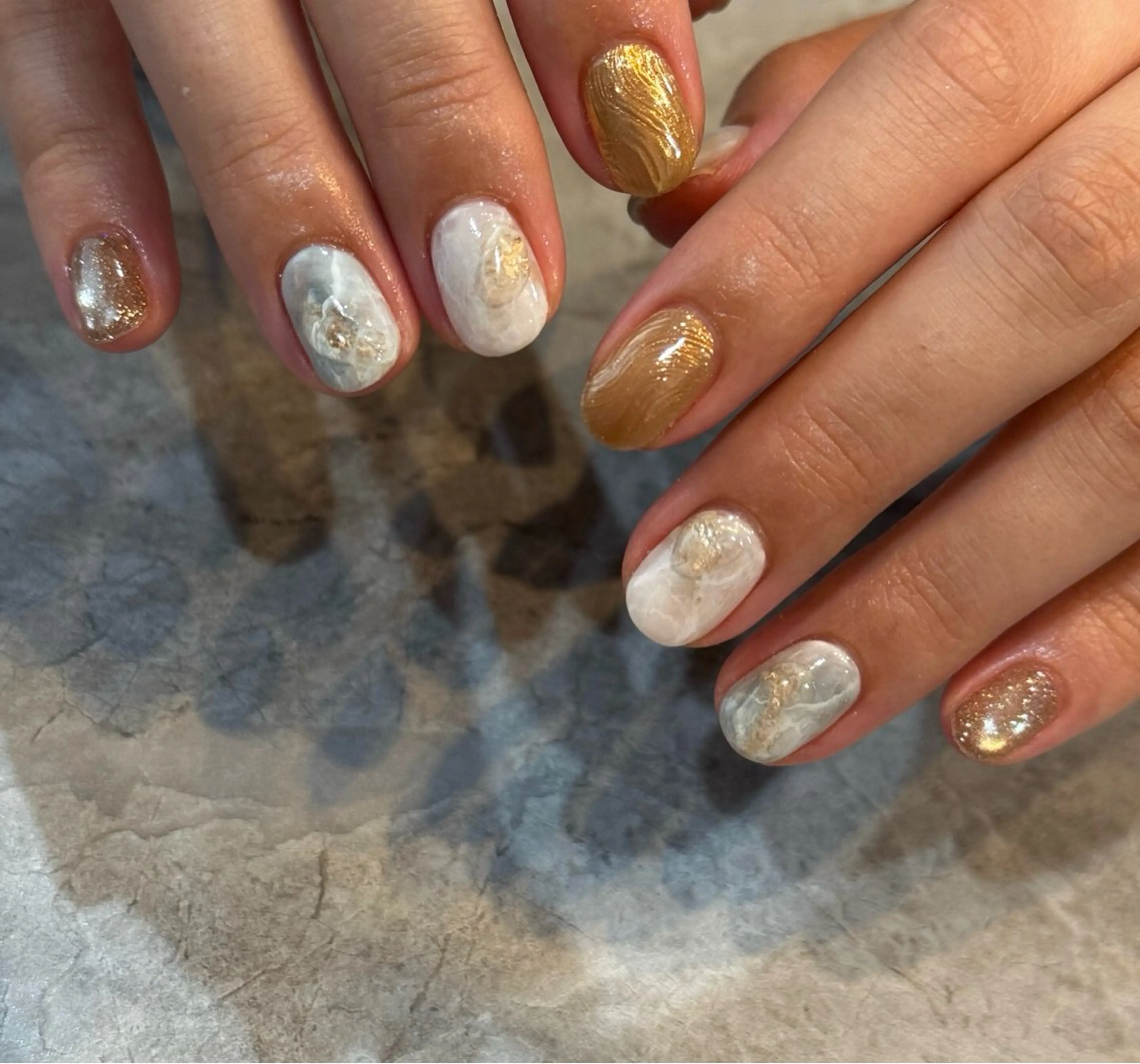 ネイル アートネイル ニュアンスネイル ハンドネイル Blé nailのネイルデザイン