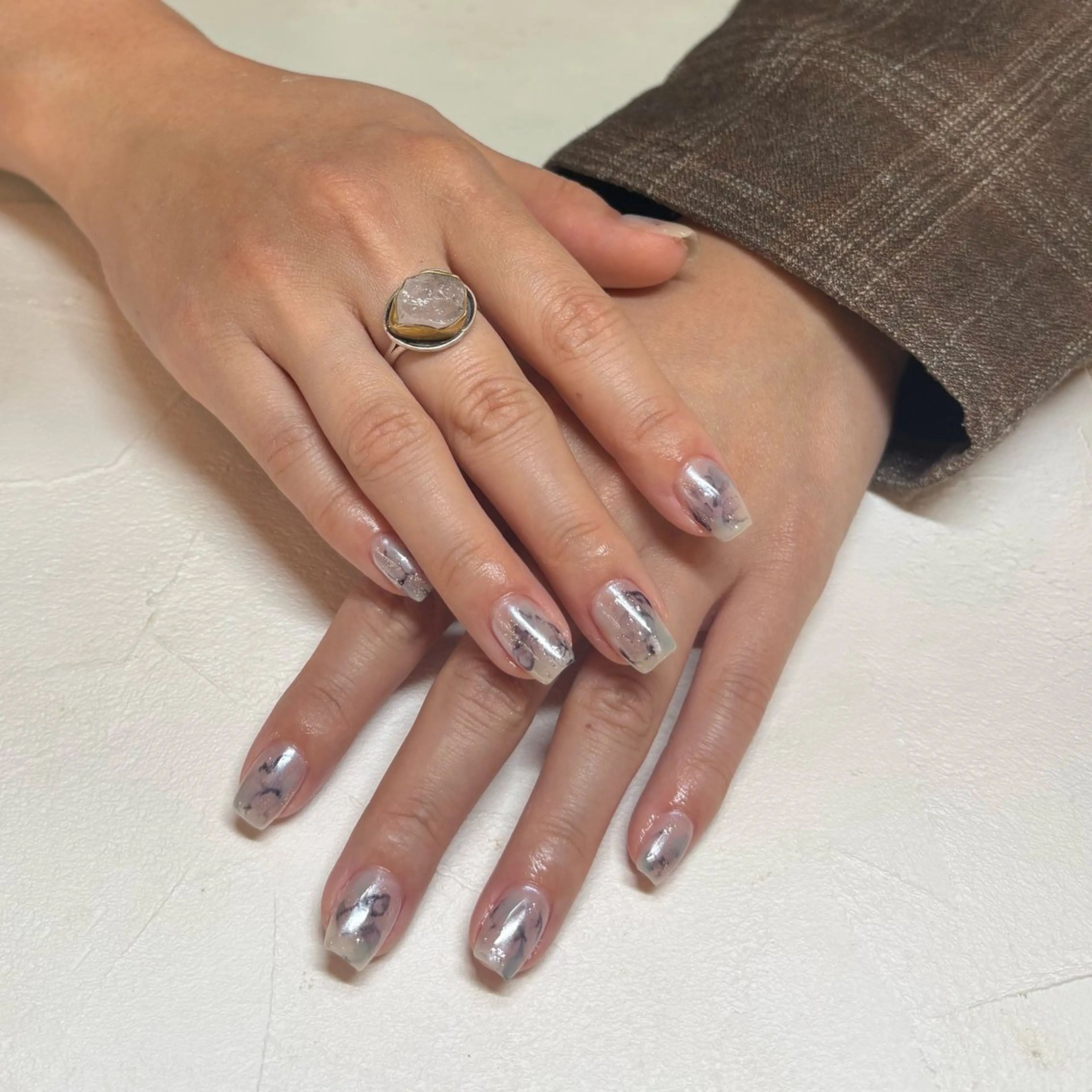 ネイル 持ち込み ニュアンスネイル 💫 さりのネイルデザイン