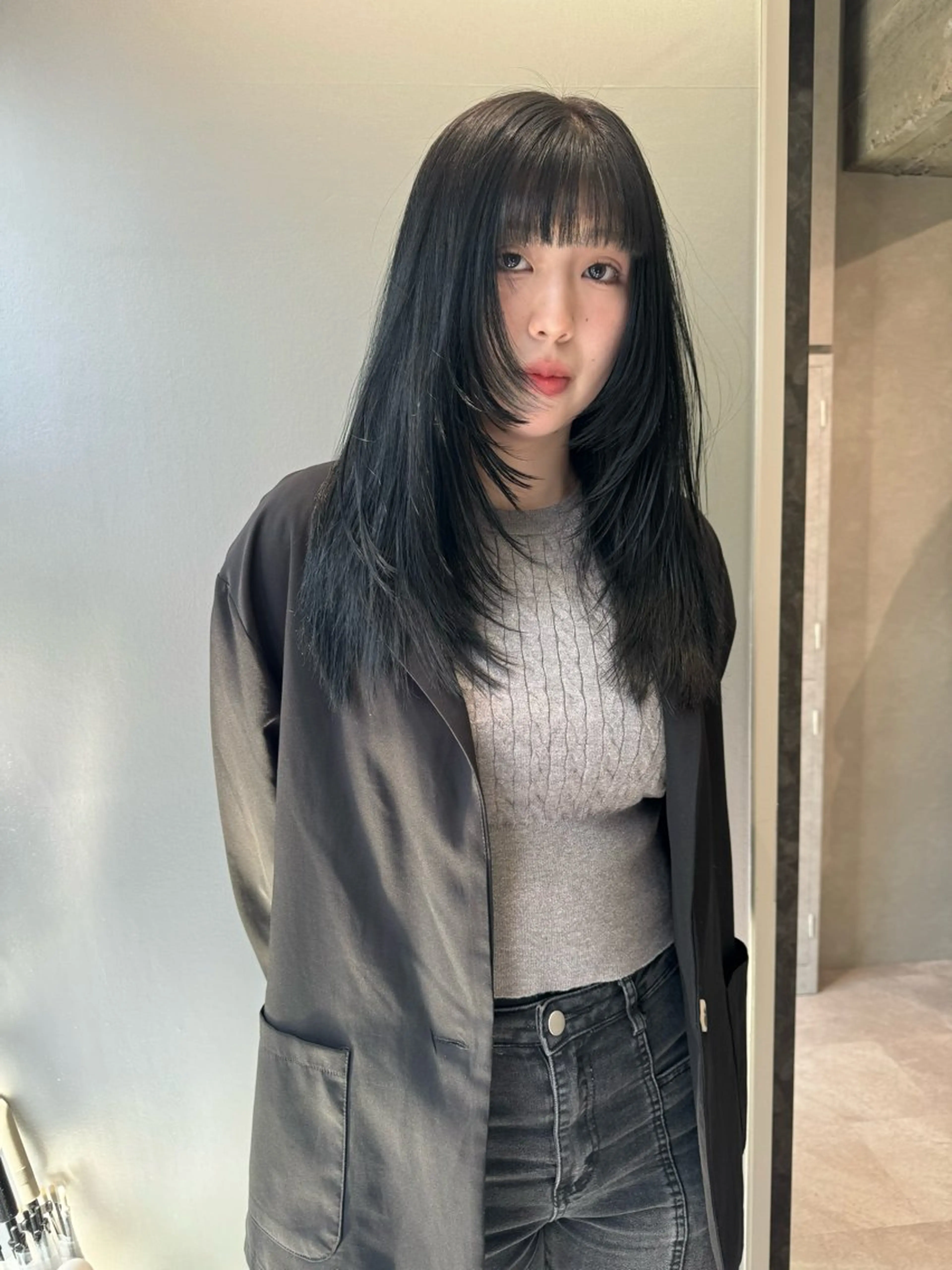 ロング カラー ワンカールで盛れる レイヤー🎀Macoのヘアスタイル