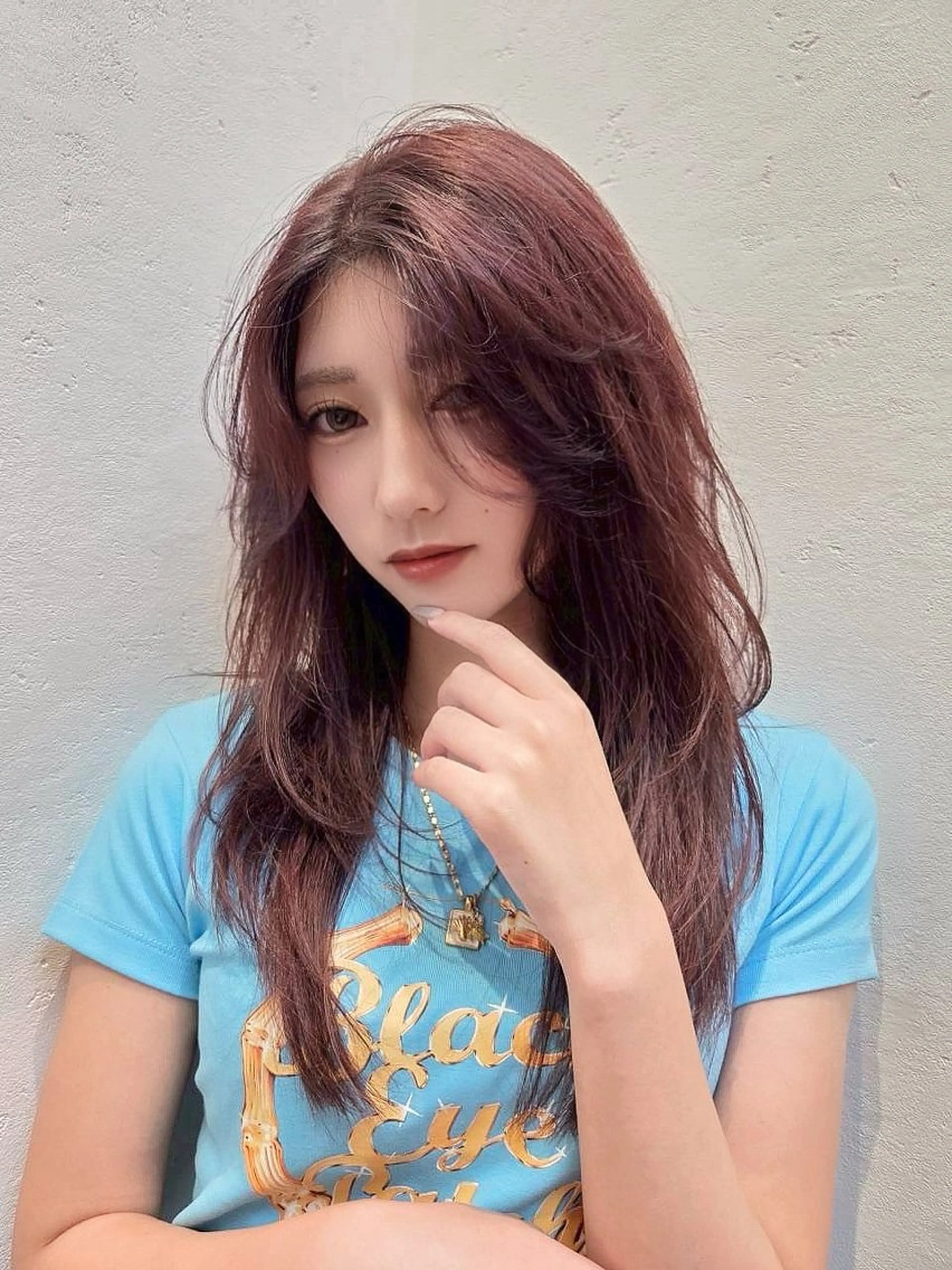 ロング カラー 柔らかい艶暖色 レイヤー🫧姫汝のヘアスタイル