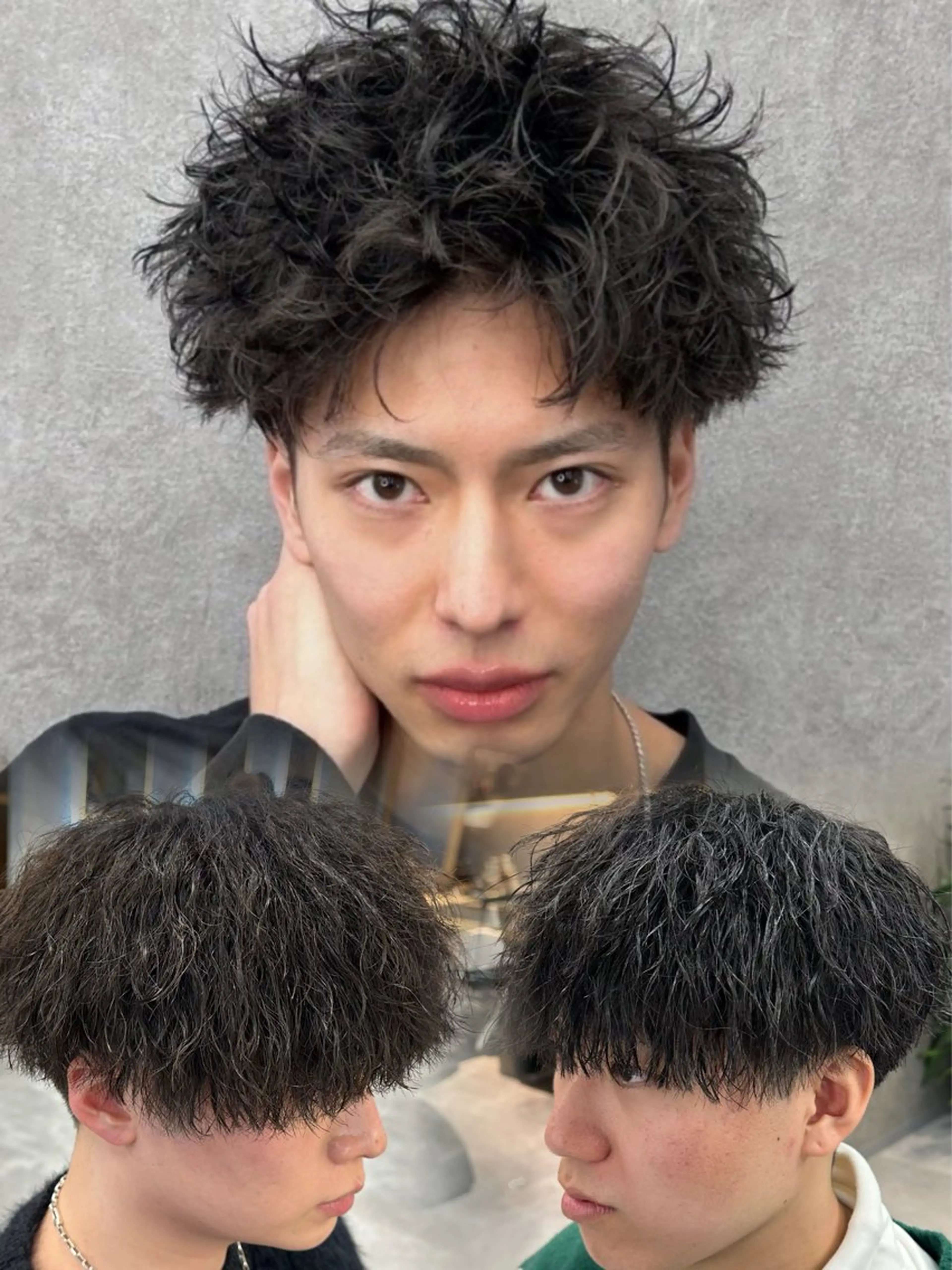 カラー パーマ メンズ カット パーマ 札幌美容室 /光👑のヘアスタイル