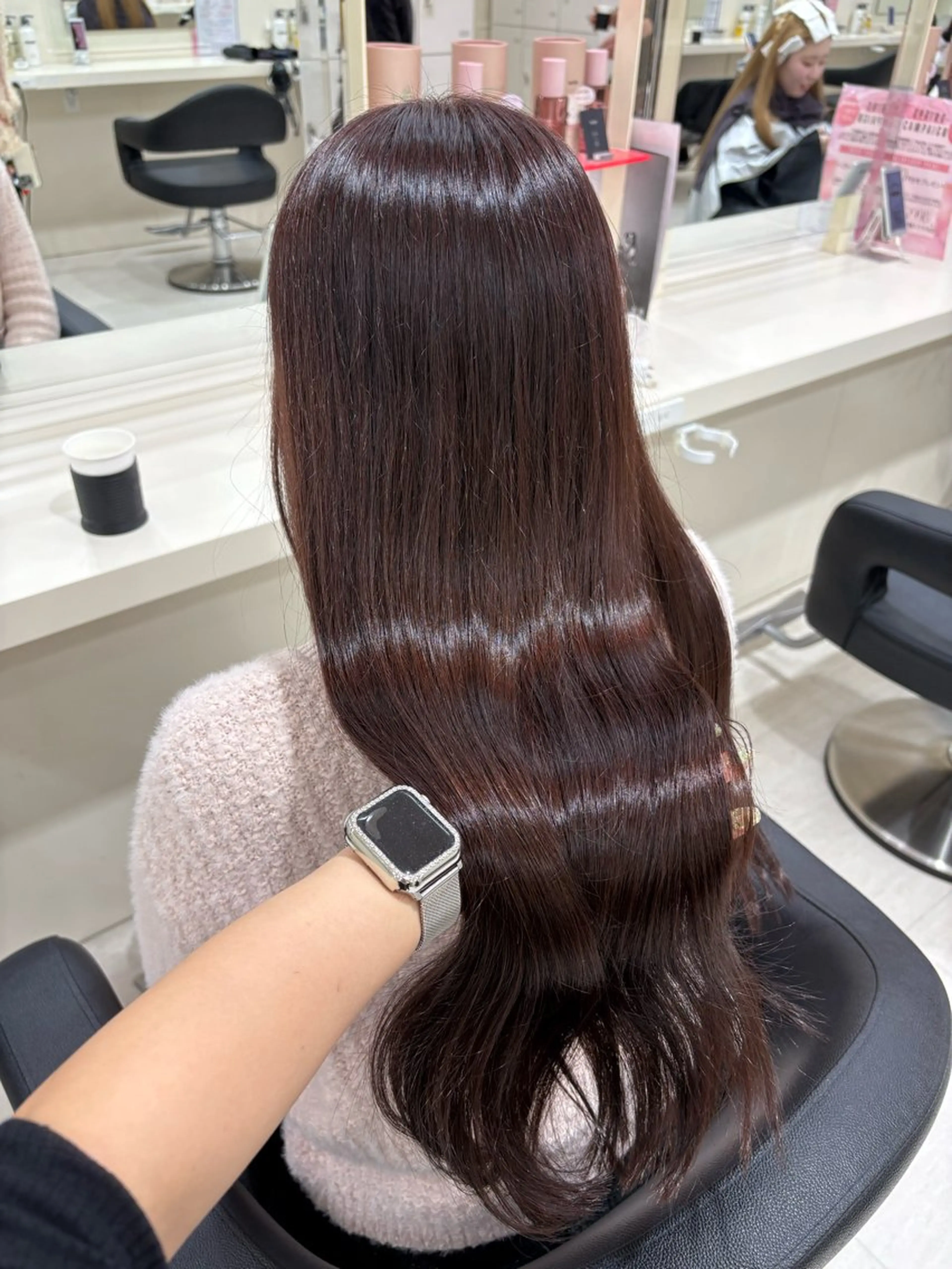 ロング カラー ロング ヘアカラー 原田 ひなののヘアスタイル