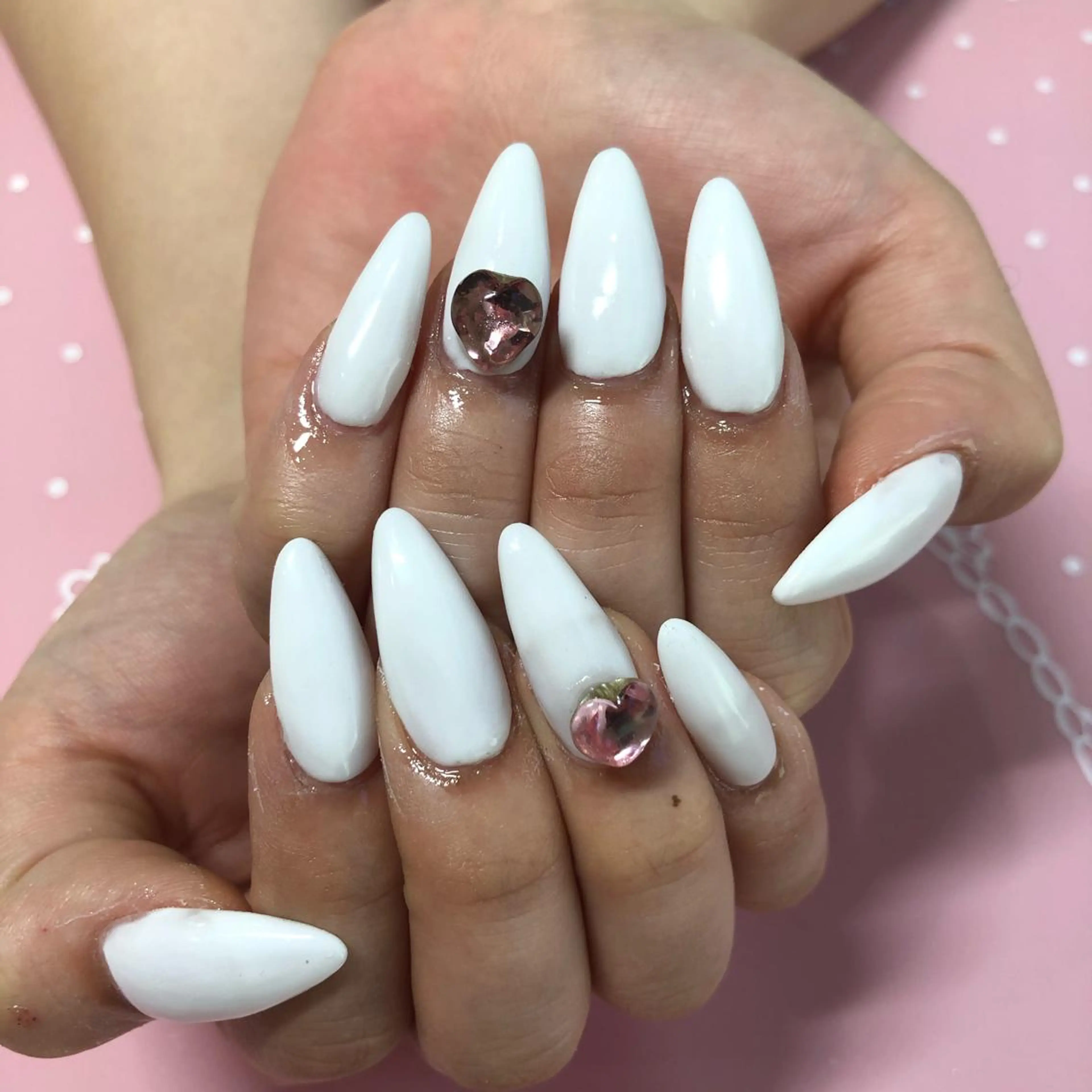 ミディアム ネイル ハンドネイル 《LB》ラブリエ Nail&eyeのマツエク・マツパデザイン
