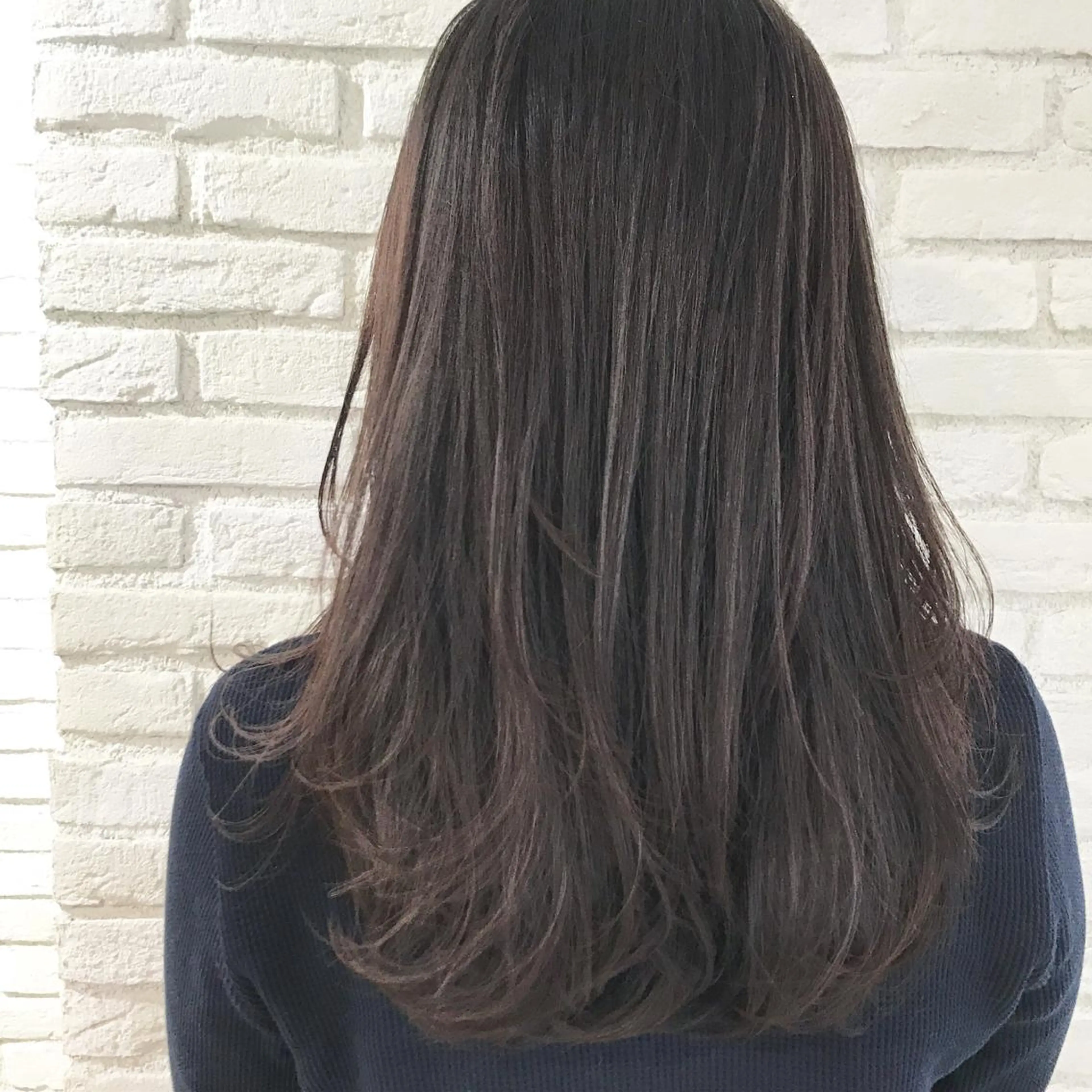 セミロング カラー 顔周りカット 伊 杏のヘアスタイル