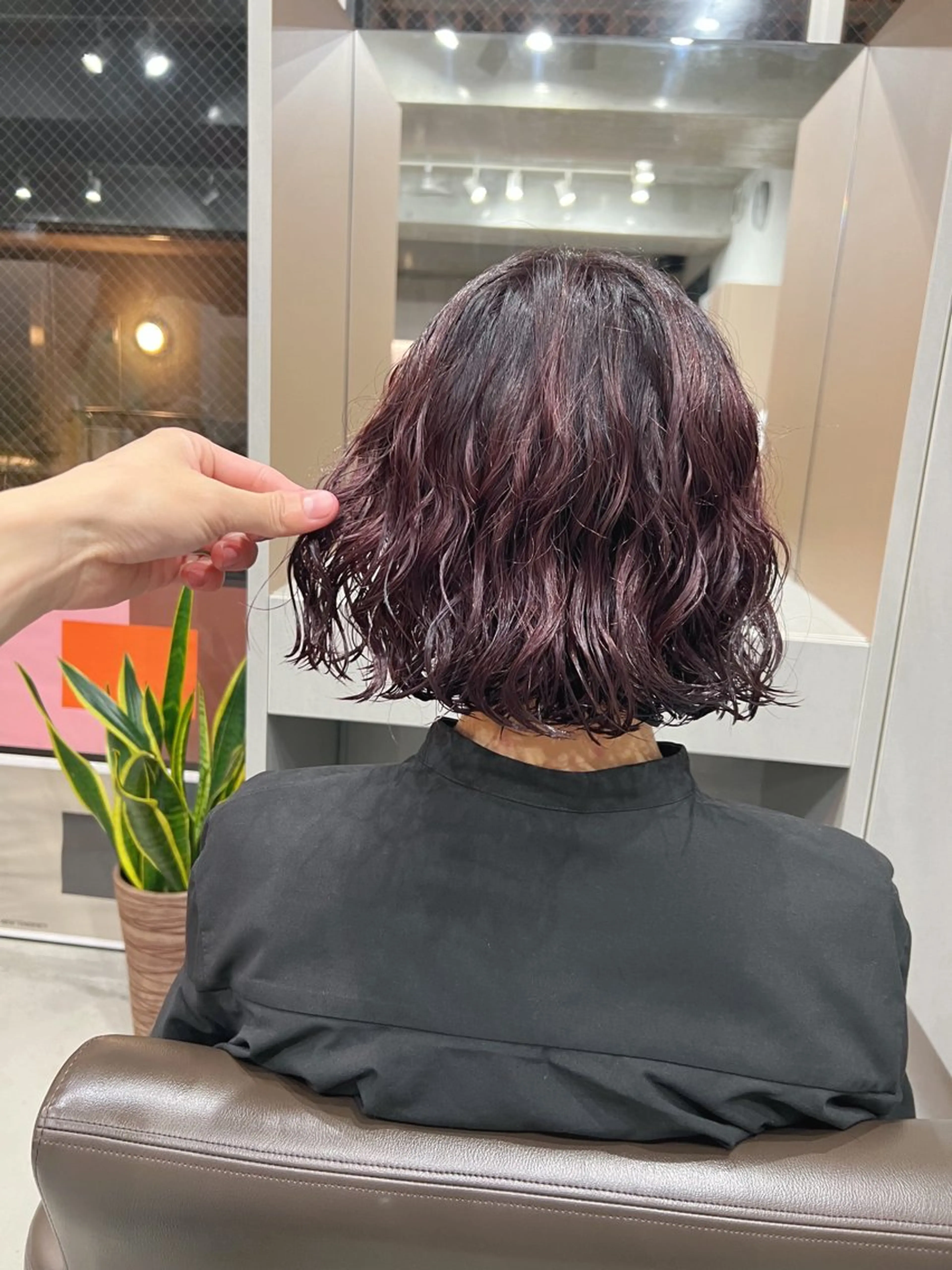 ショート カラー パーマ ボブパーマコテ巻き風 パーマNo1深江秀平のヘアスタイル