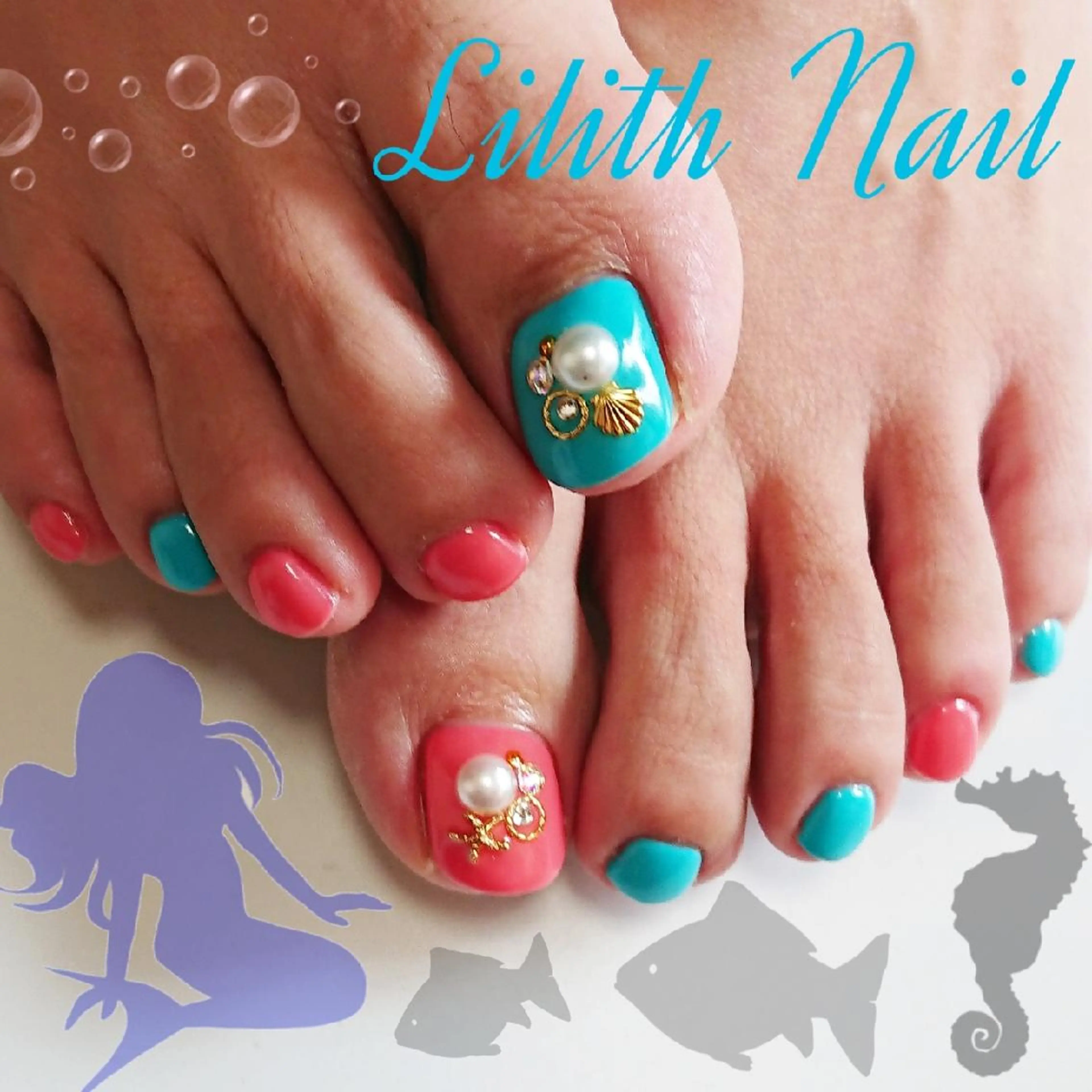 ネイル アートネイル フットネイル Lilith Nailのネイルデザイン