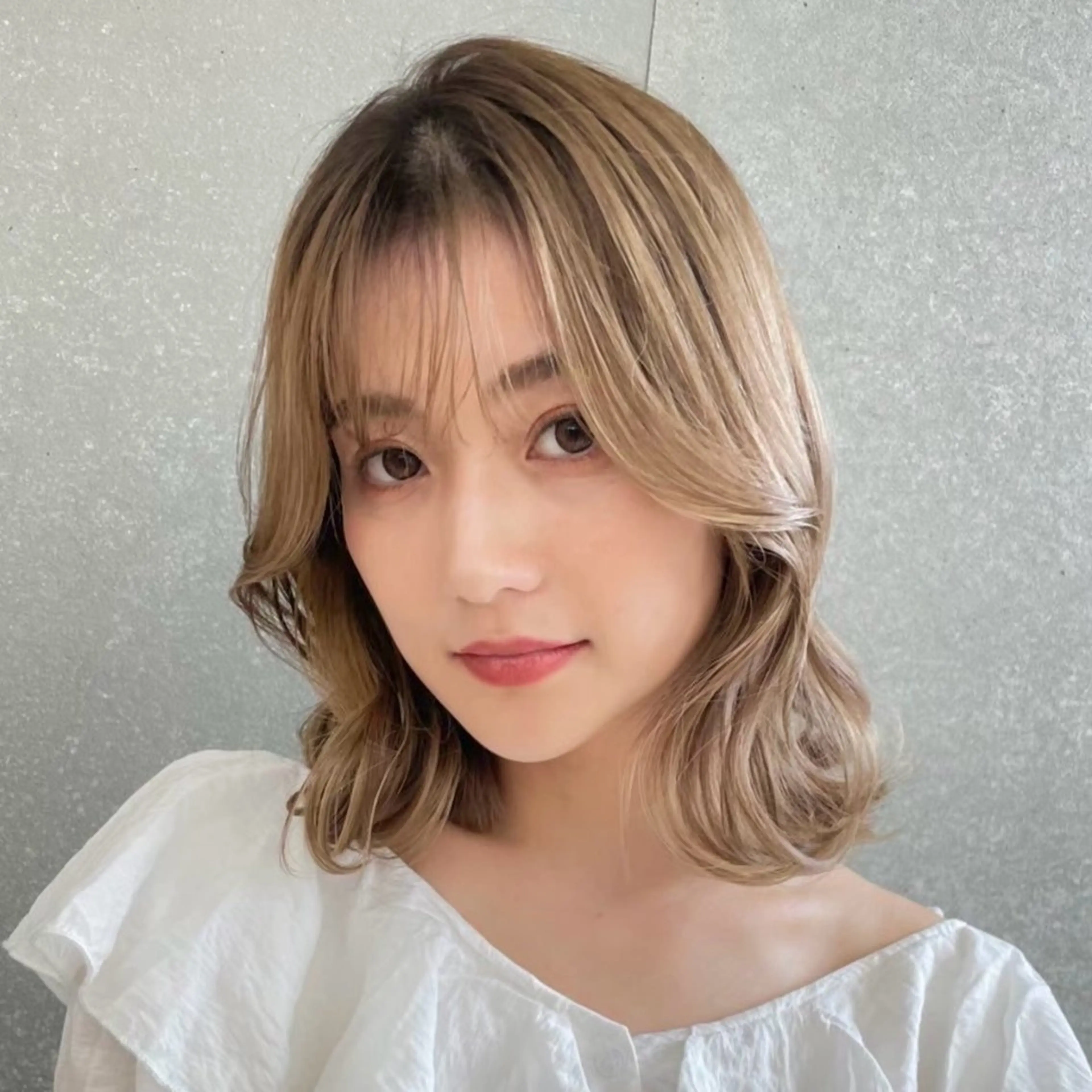 ミディアム レイヤー/艶カラー /パーマ💚千琴のヘアスタイル