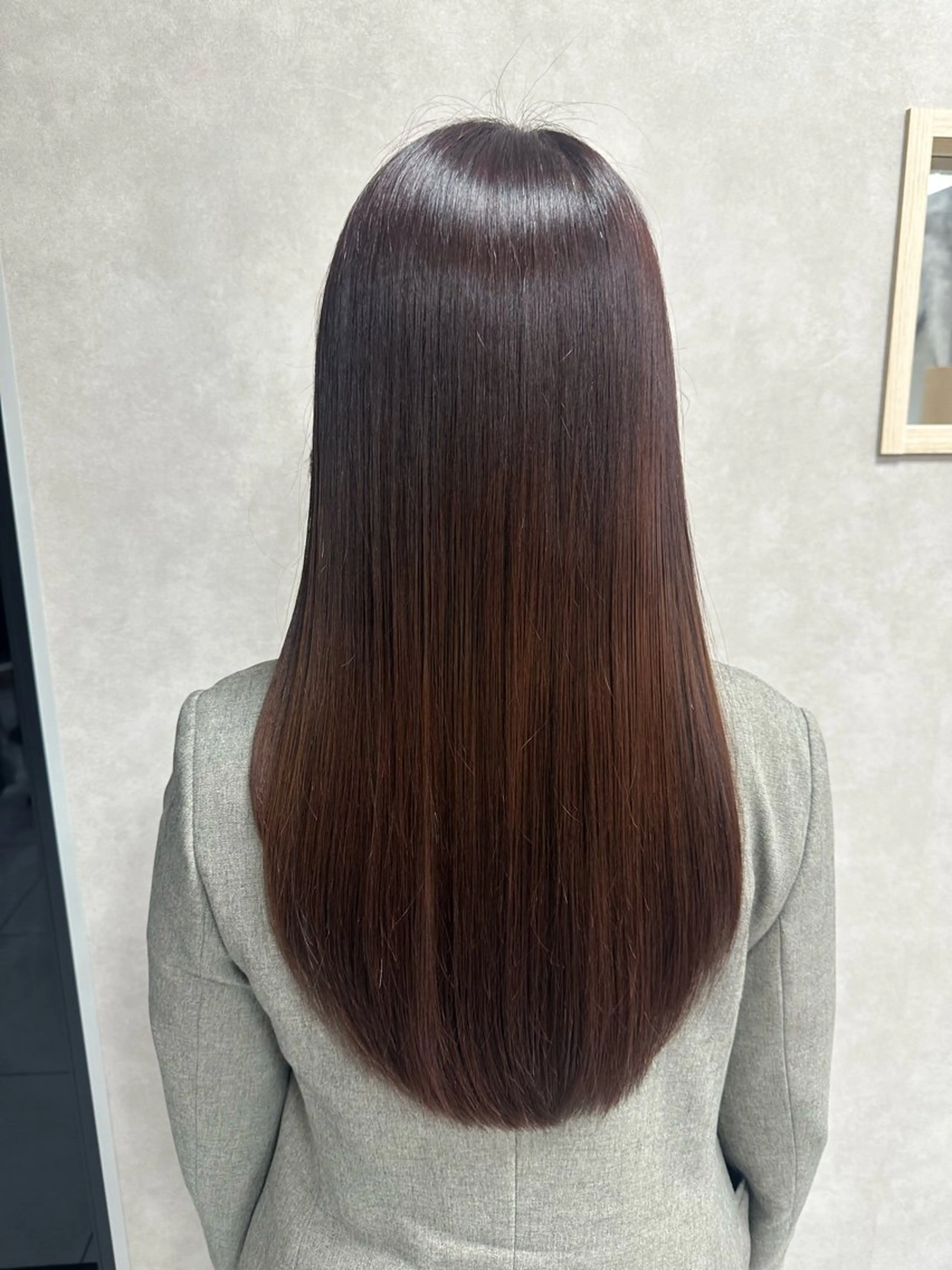 ロング パーマ カット 縮毛矯正 トリートメント 髪質改善/縮毛矯正 /レイヤー岡部のヘアスタイル