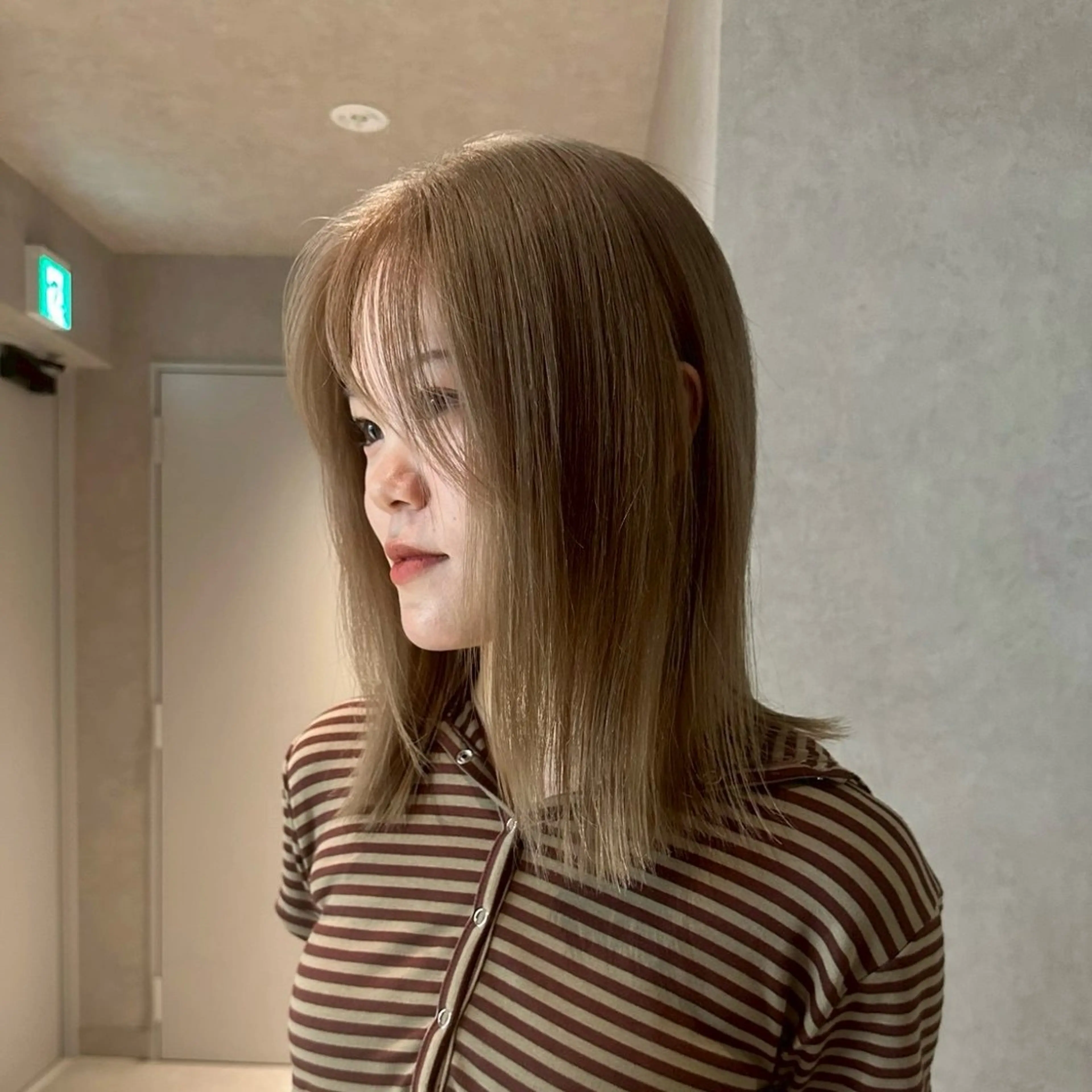 カラー カット ヘアカラー トリートメント ベージュカラー/栄 透明感カラー/さあらのヘアスタイル