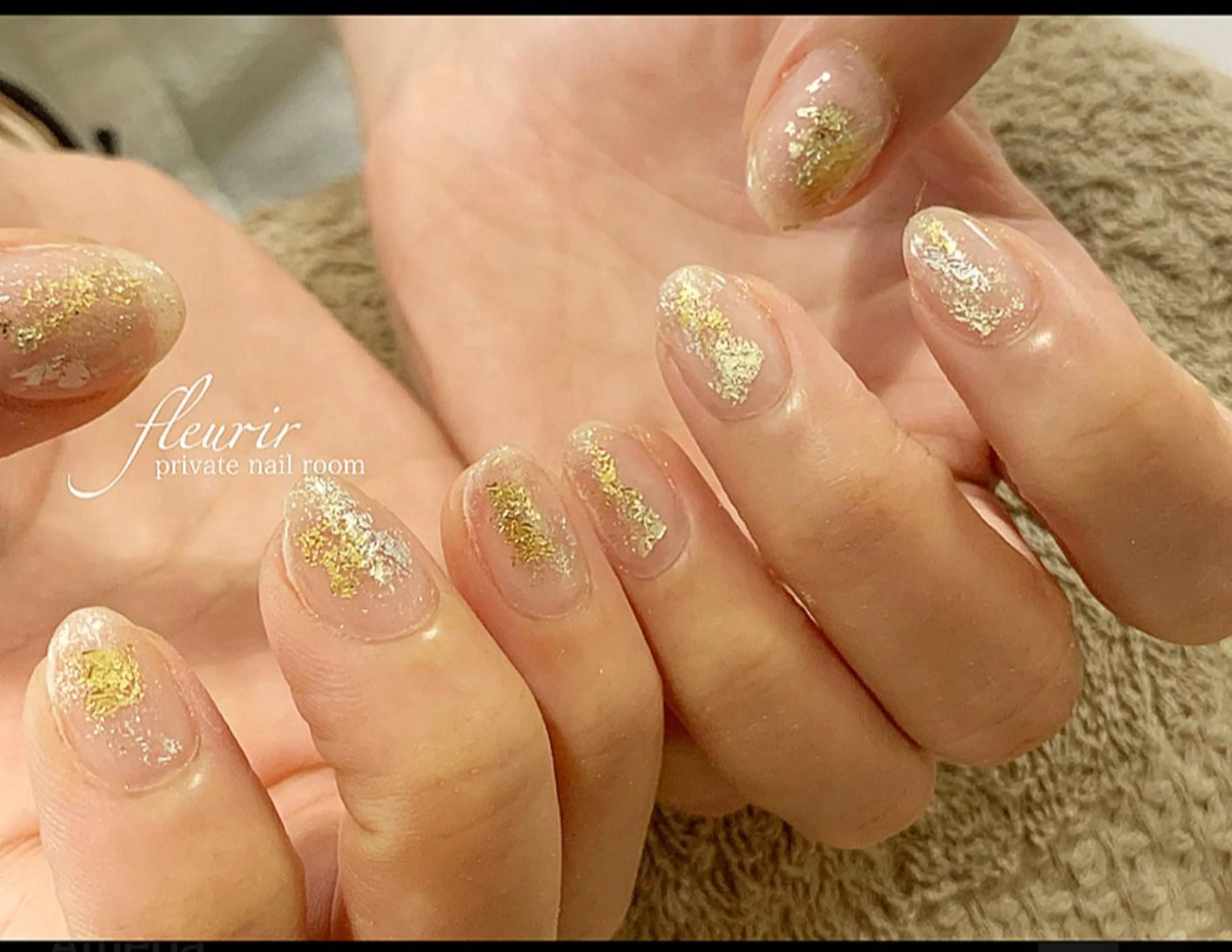 ネイル クリアネイル 長さ出し ジェルネイル ハードジェル ホログラムネイル フルリール 【プライベートサロンのネイルデザイン