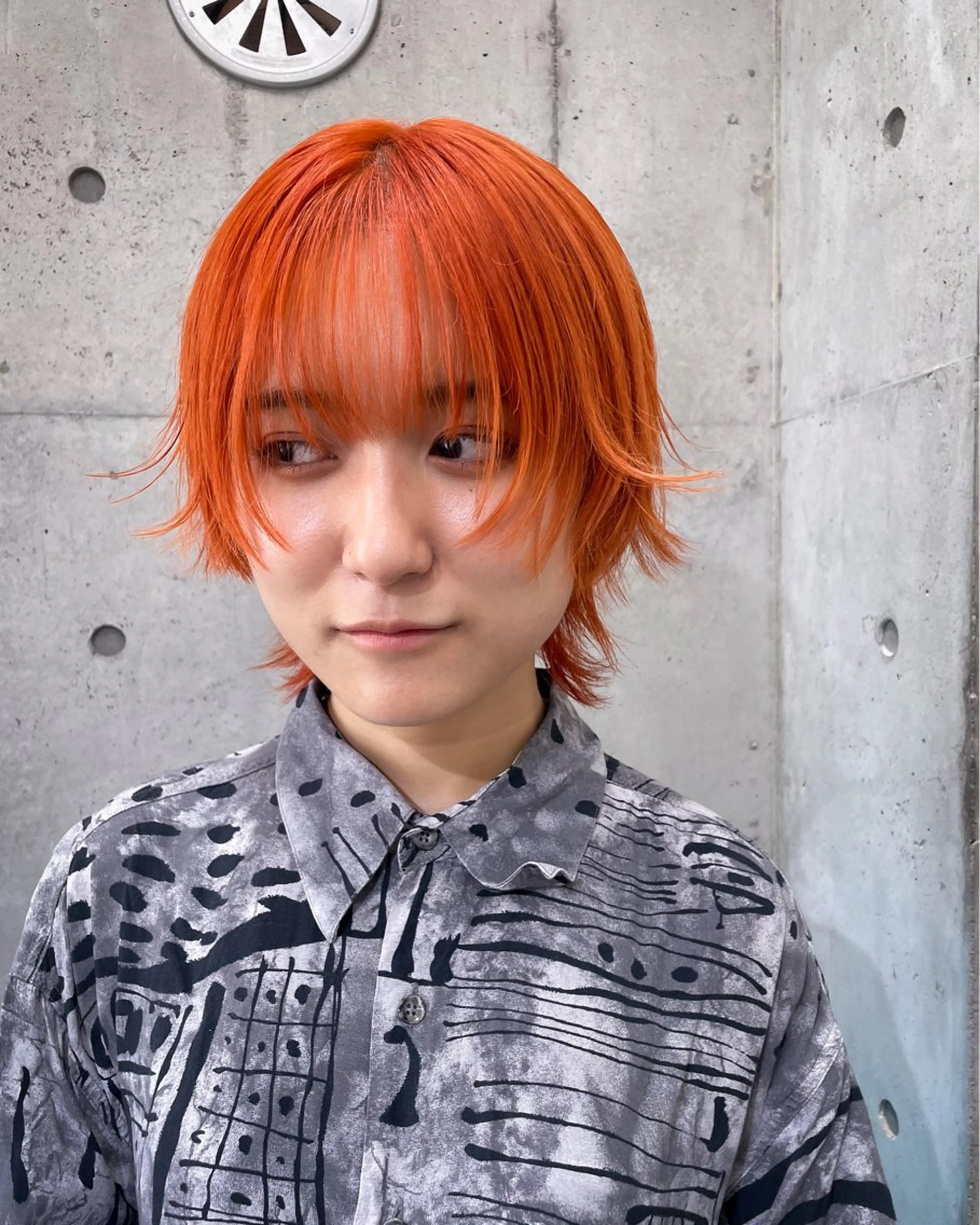 ミディアム カット ヘアカラー ハイトーン/ブリーチ /ウルフ⛓️MAKIのヘアスタイル