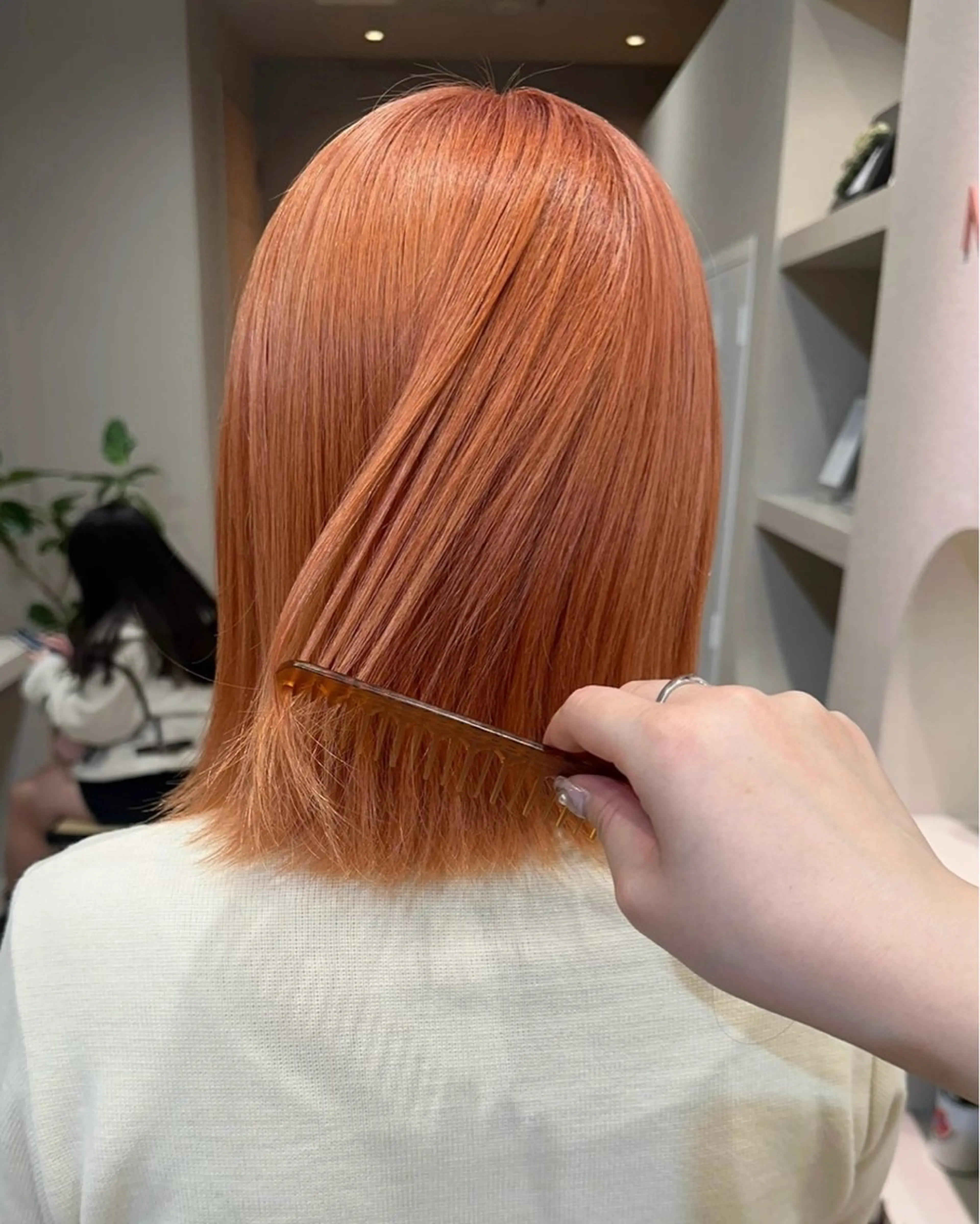 ミディアム ヘアカラー ハイトーン／暖色 👩🏼HONOKAのヘアスタイル