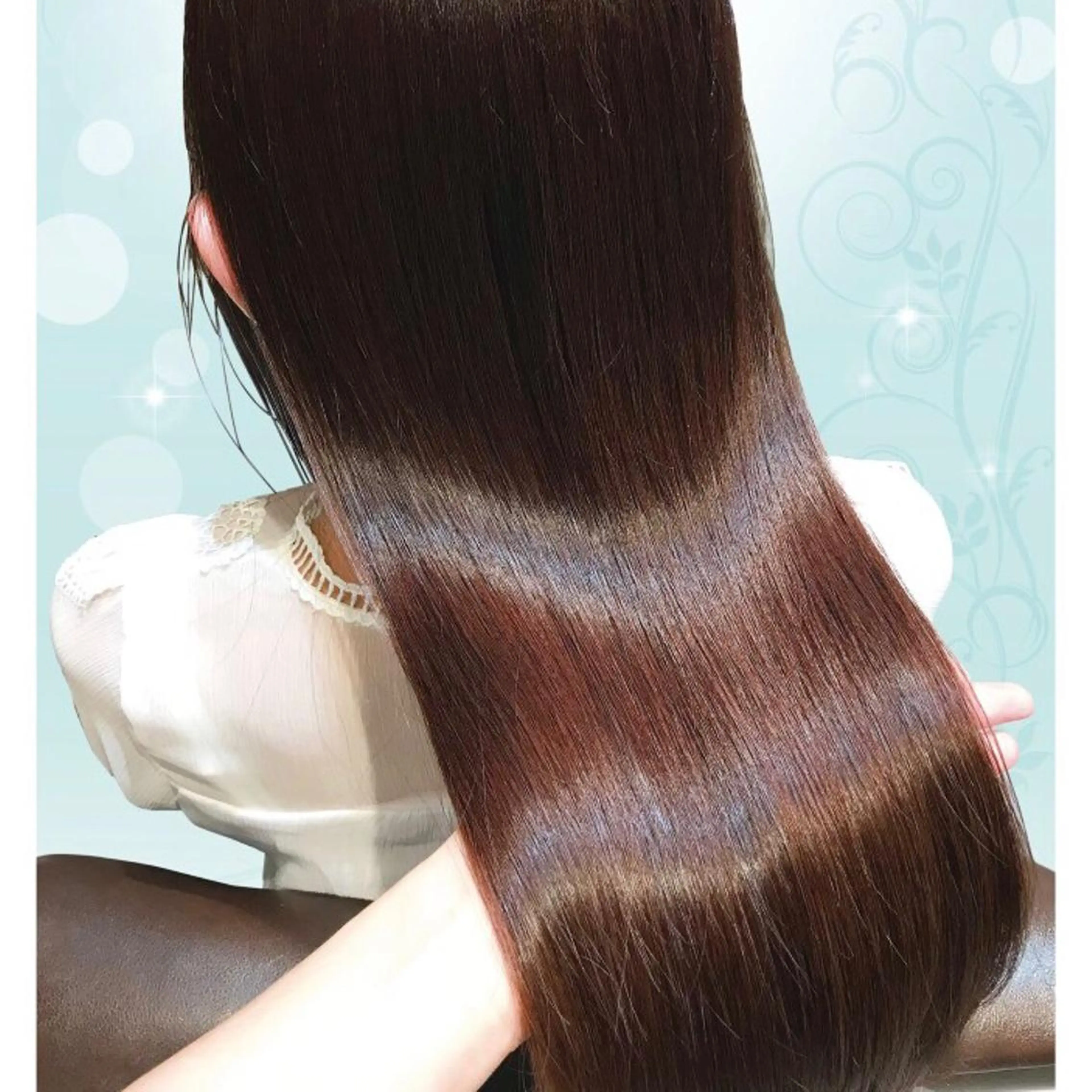 セミロング トリートメント 岩戸優奈 束感まつげ ピンク/ベージュのヘアスタイル