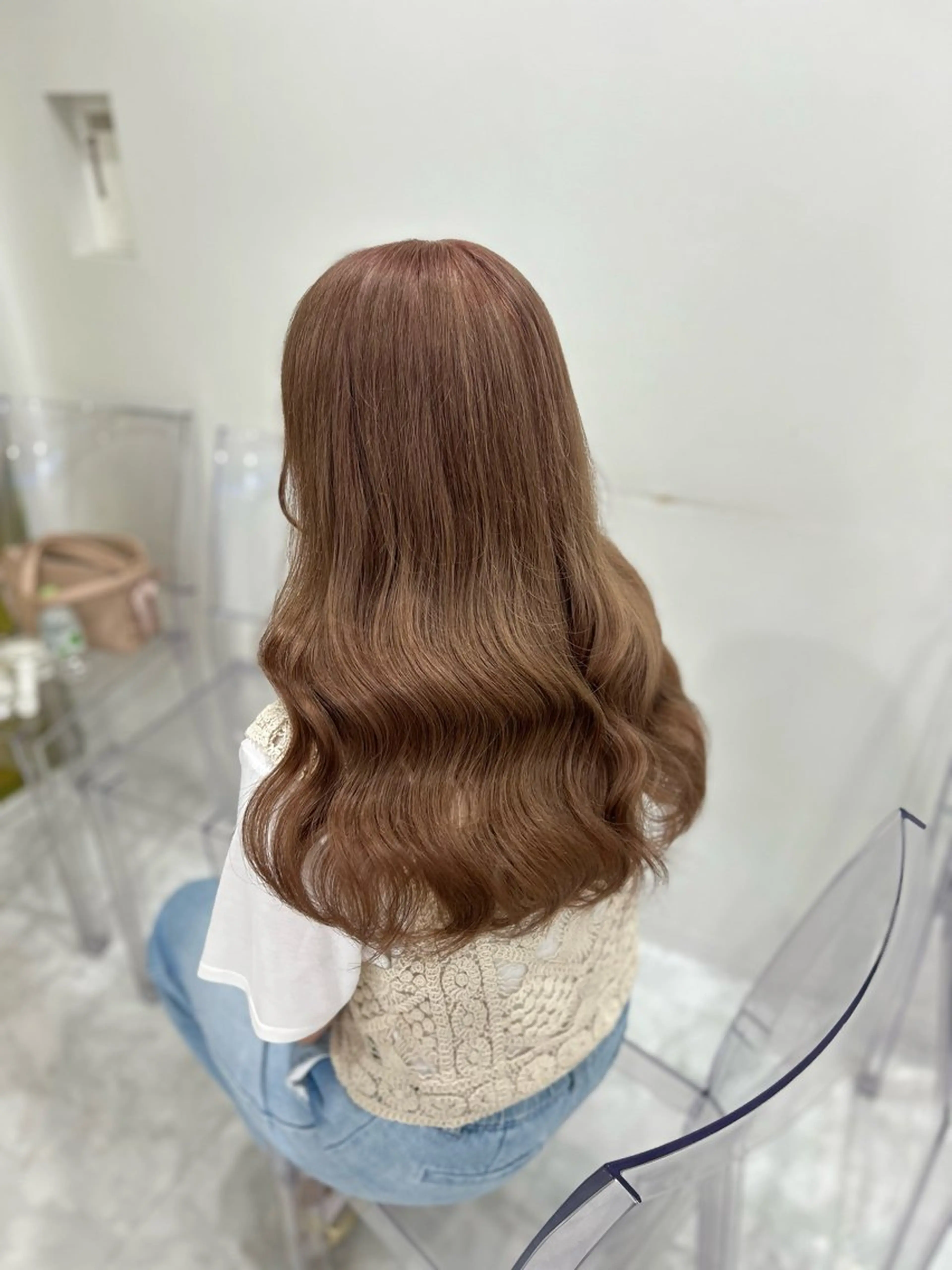 ロング カラー モテ髪ハイトーン🫧 serina🎀池袋のヘアスタイル